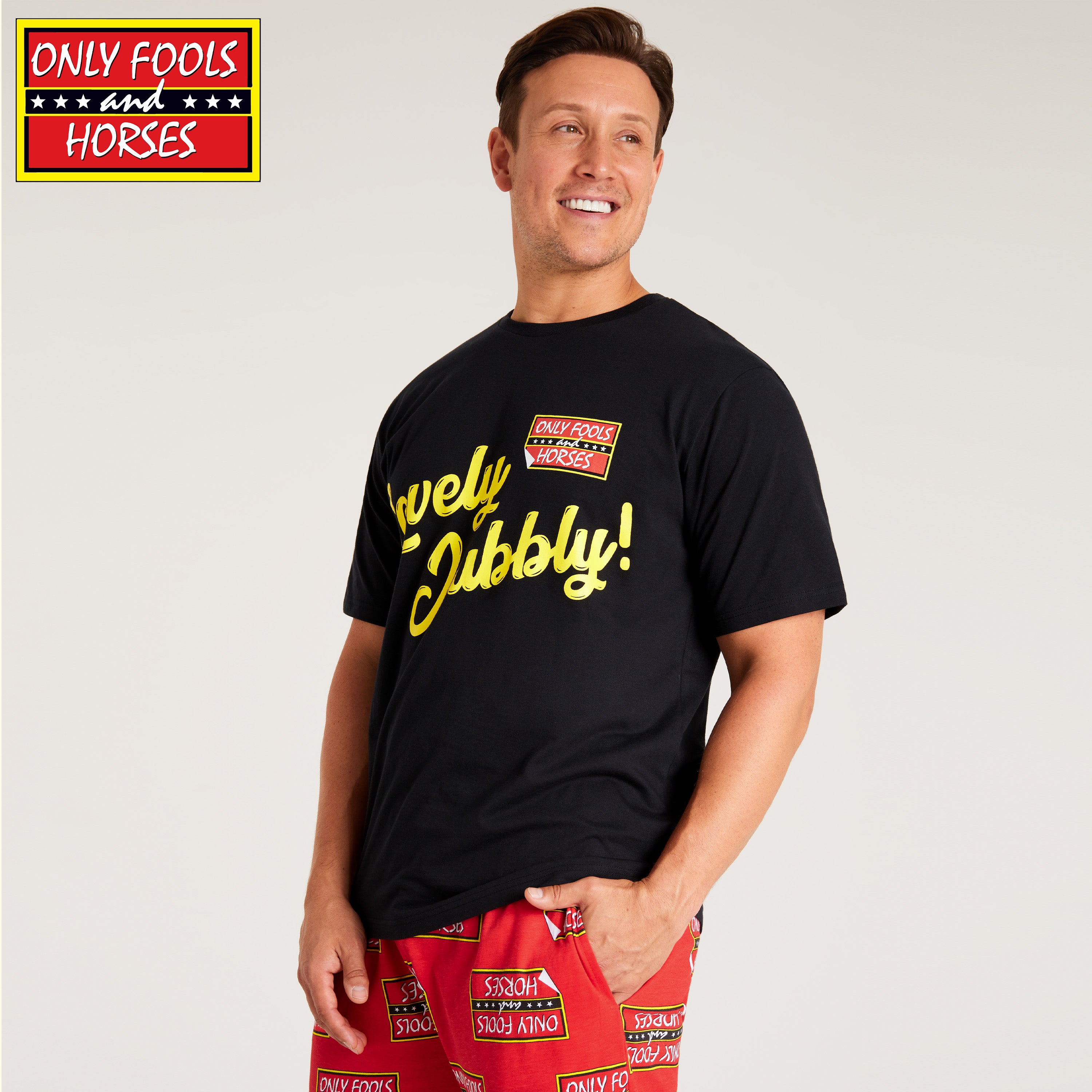 only-fools-and-horses-pyjama-homme-coton-t-shirt-pantalon-taille-l image 3