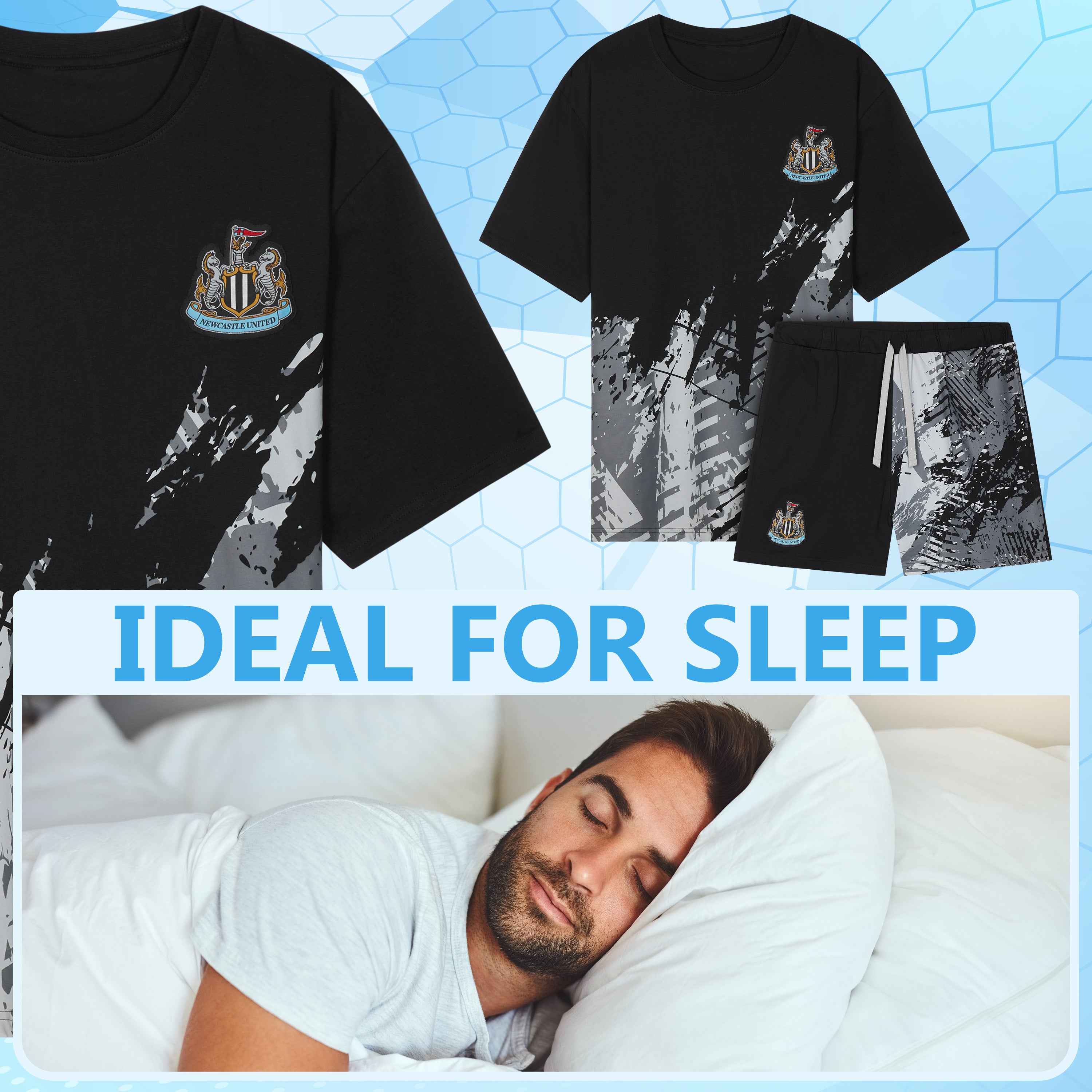 get-trend-men-pyjama-homme-court-foot-newcastle-taille-s-3xl image 2