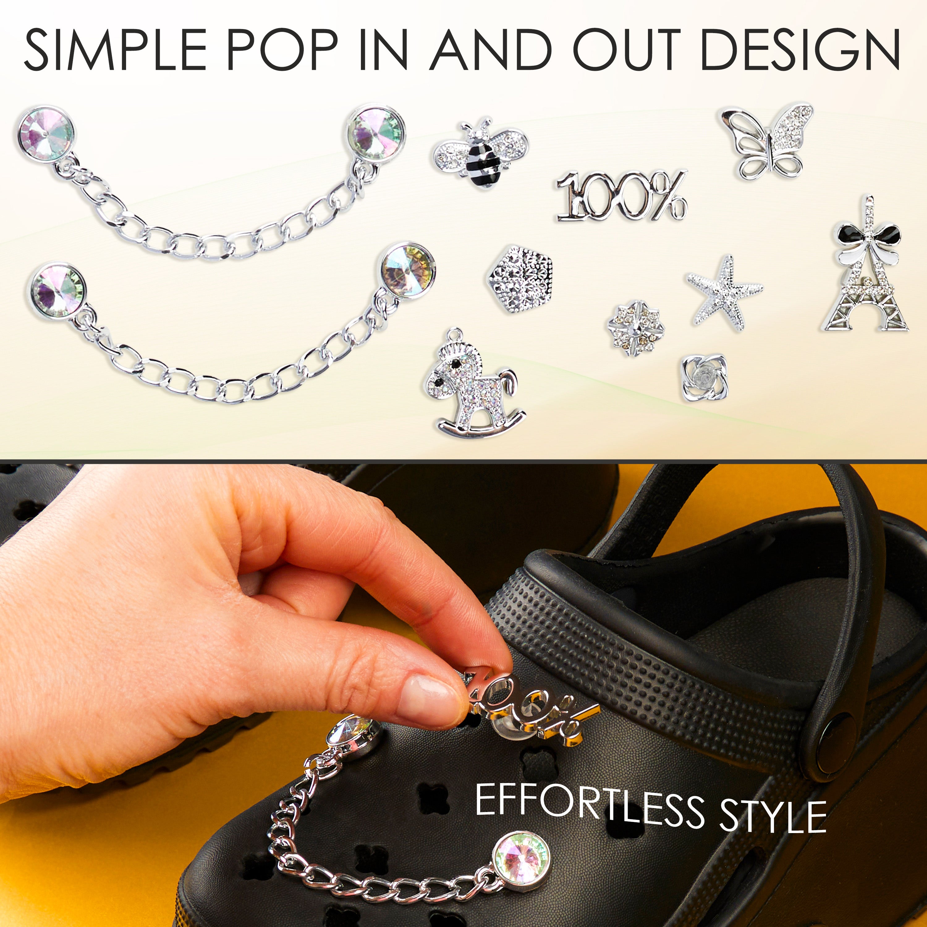citycomfort-charms-sabots-argent-breloques-chaussures image 4