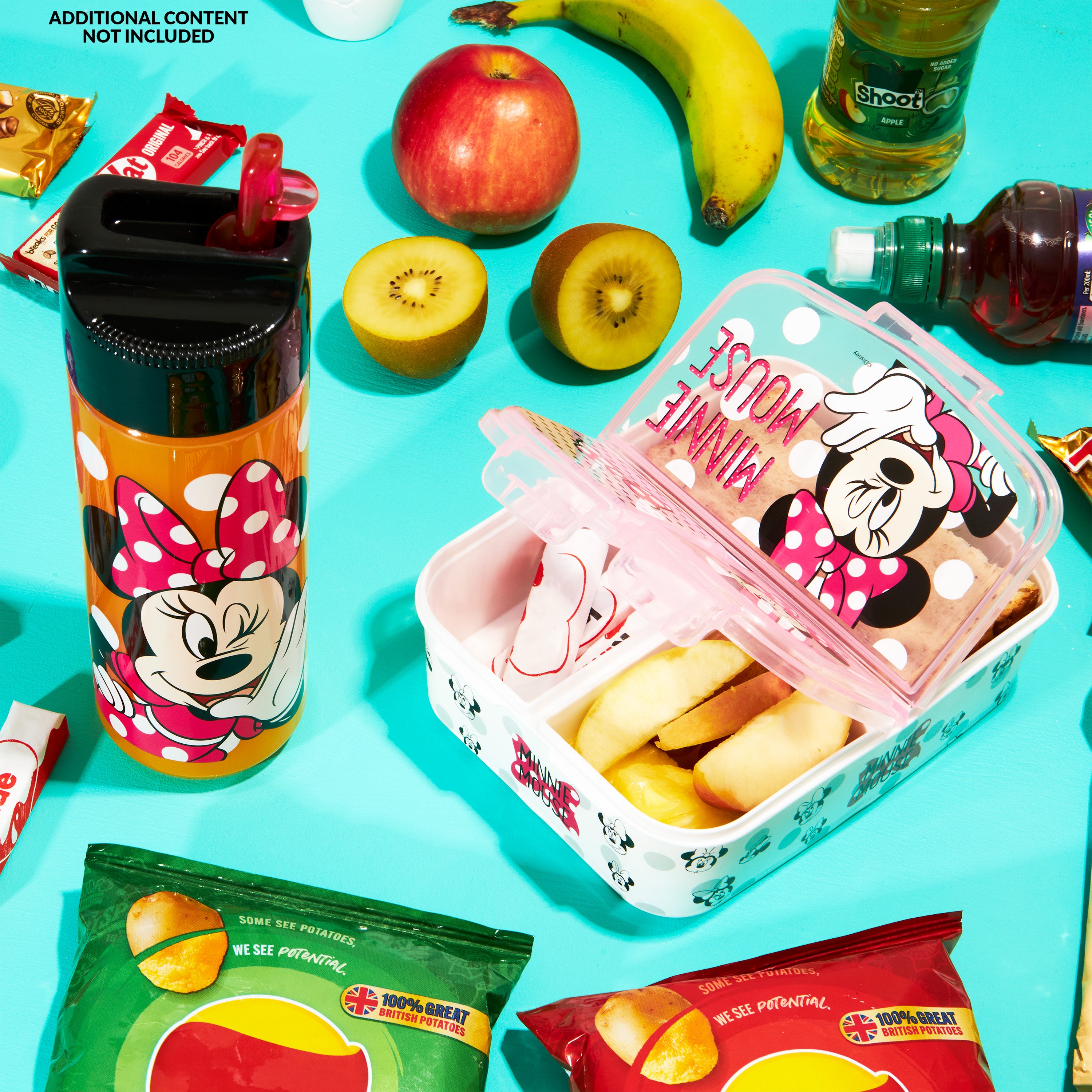 disney-minnie-mouse-lunch-box-rose-gourde-paille-340-ml image 2