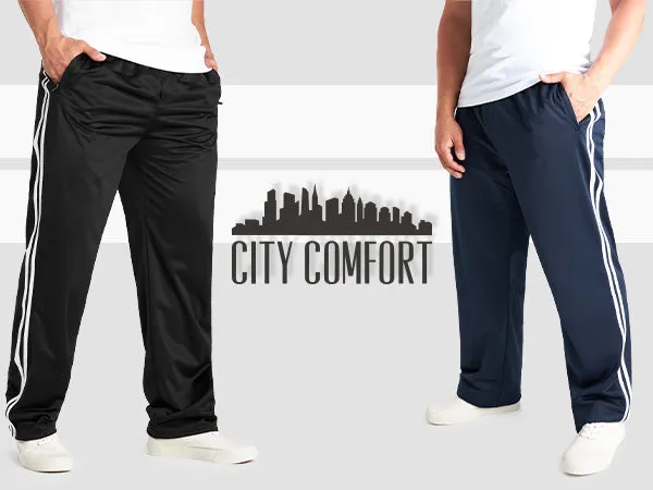 jogging-homme-poches-zipp-es-noir-pantalon-training-m-3xl image 1