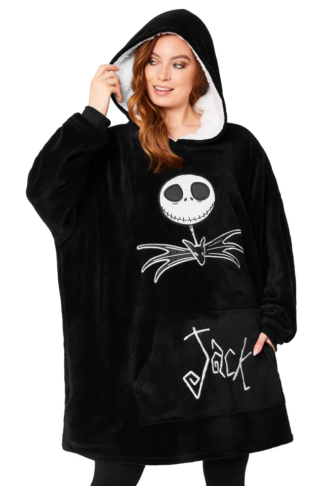 disney-jack-skellington-sweat-plaid-oversize-capuche-sherpa image 1