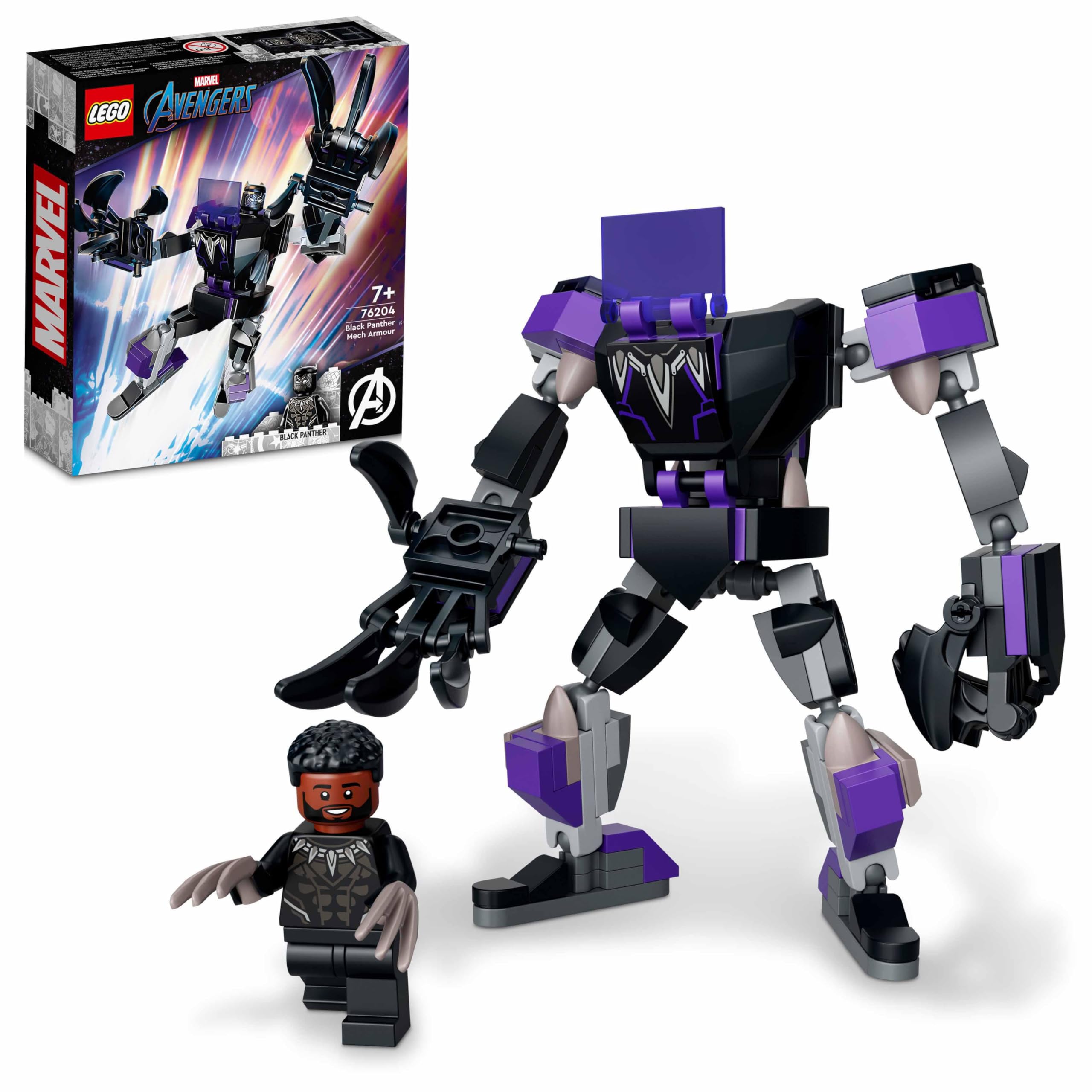 lego-marvel-76204-armure-robot-black-panther-125-pi-ces image 2