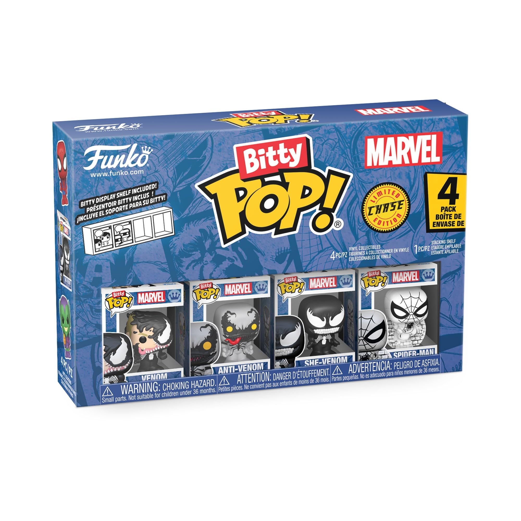 funko-bitty-pop-spider-man-venom-pack-4-mini-figurines-2-3-cm image 1