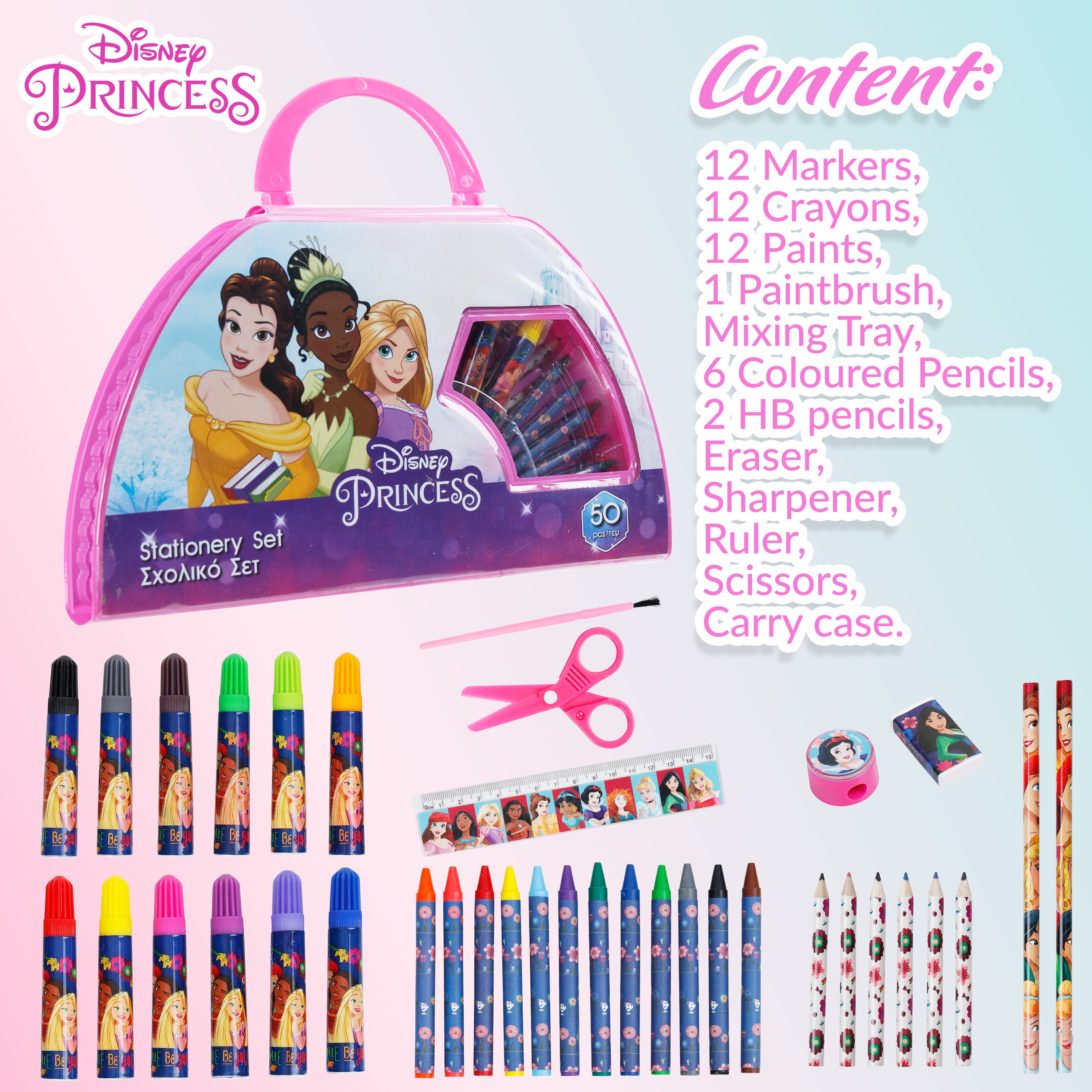 disney-princess-kit-dessin-enfant-50-pi-ces-mallette-rose image 7