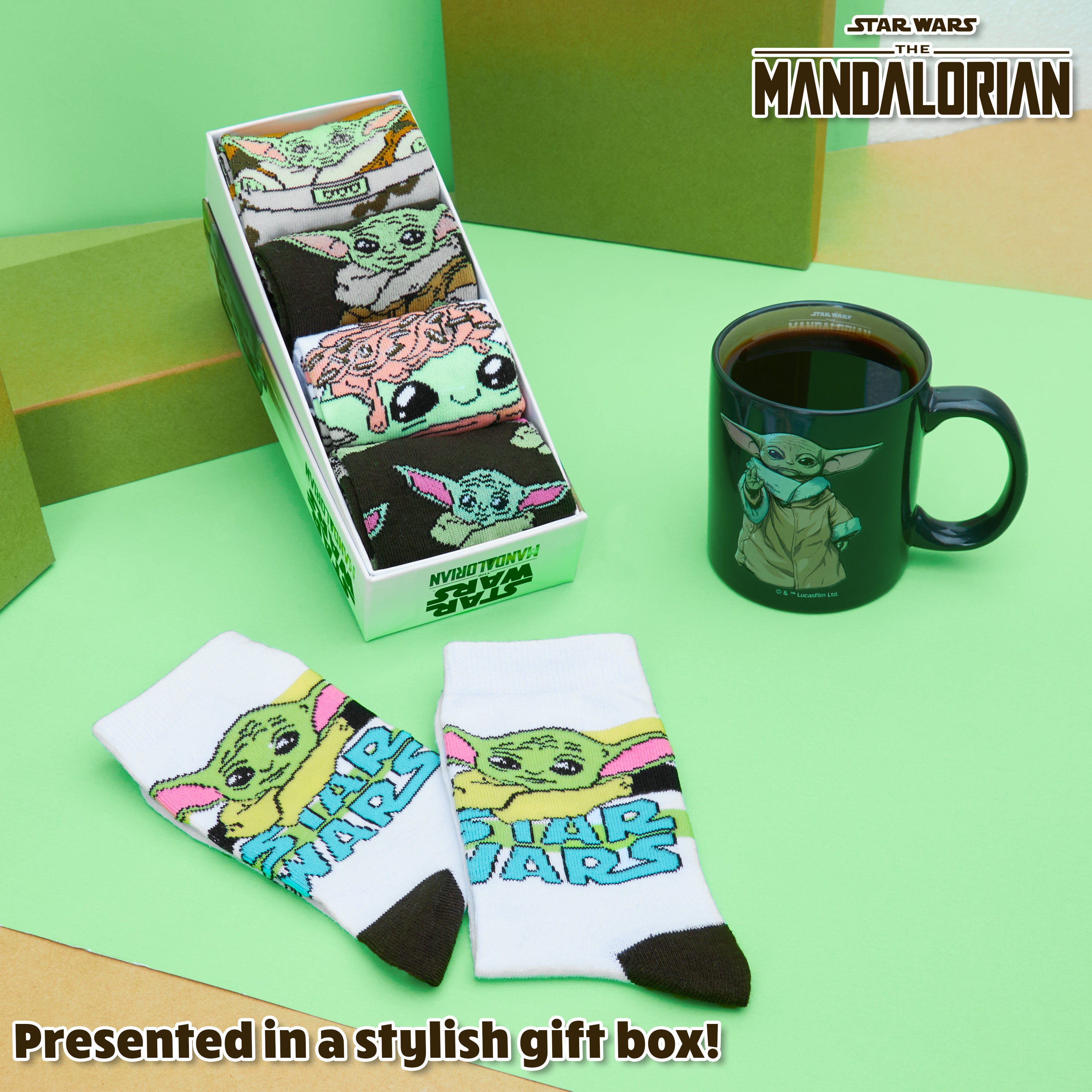 disney-mandalorian-chaussettes-baby-yoda-grogu-lot-5-coton image 2