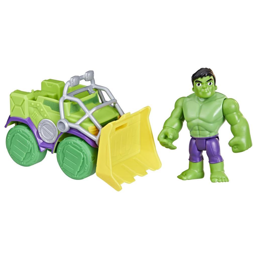 marvel-toys-spidey-hulk-camion-d-molisseur-figurine-10-cm-vert image 4