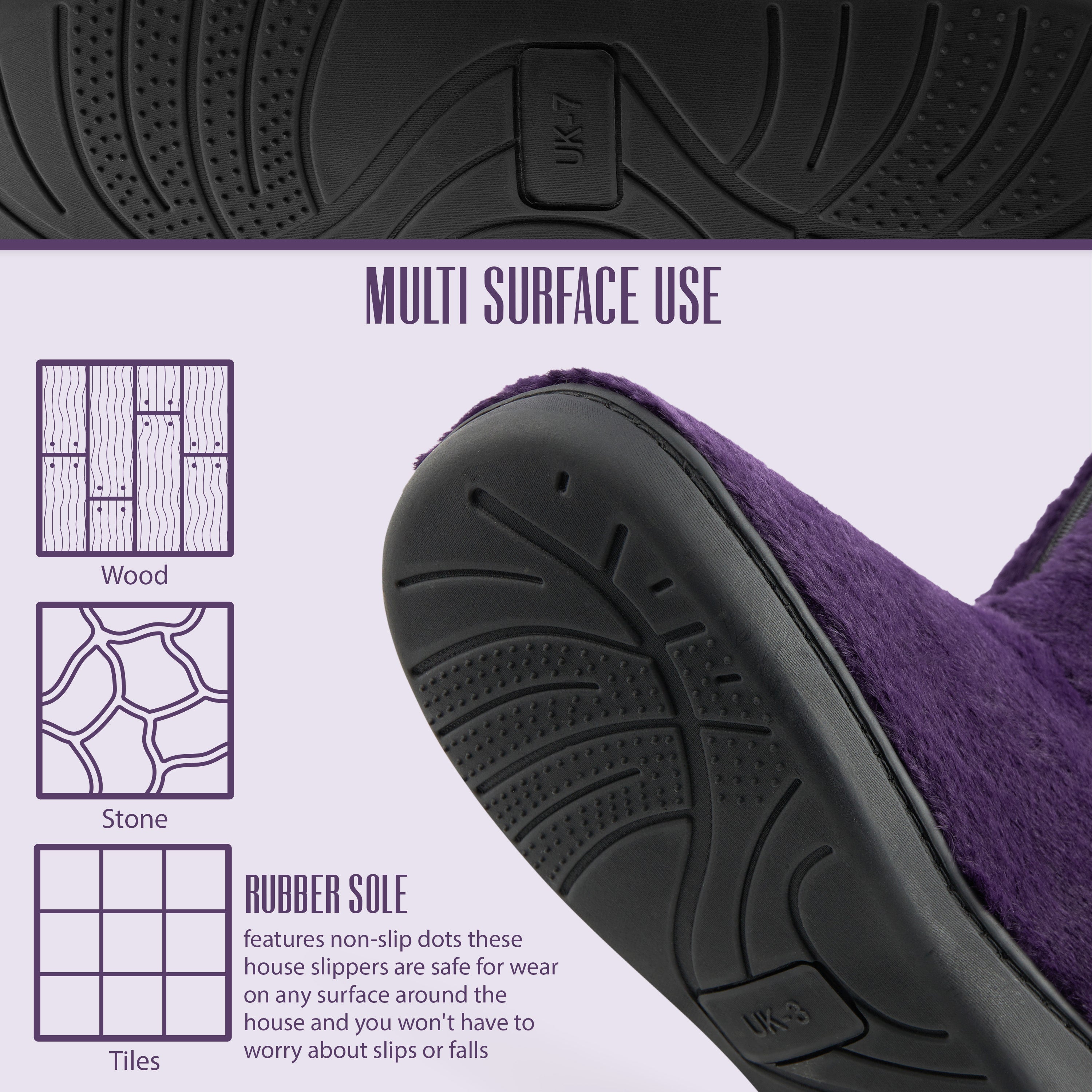 citycomfort-chaussons-bottes-femme-fourr-s-gris-violet image 3