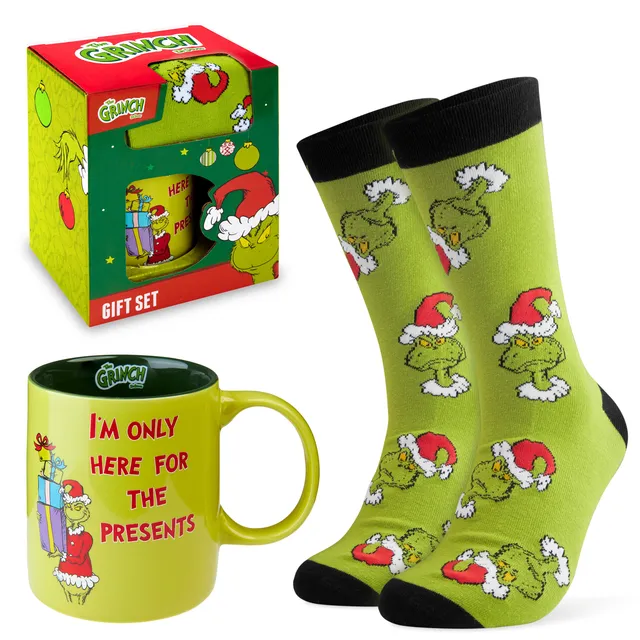 get-trend-home-kitchen-coffret-grinch-mug-325-ml-chaussettes image 1
