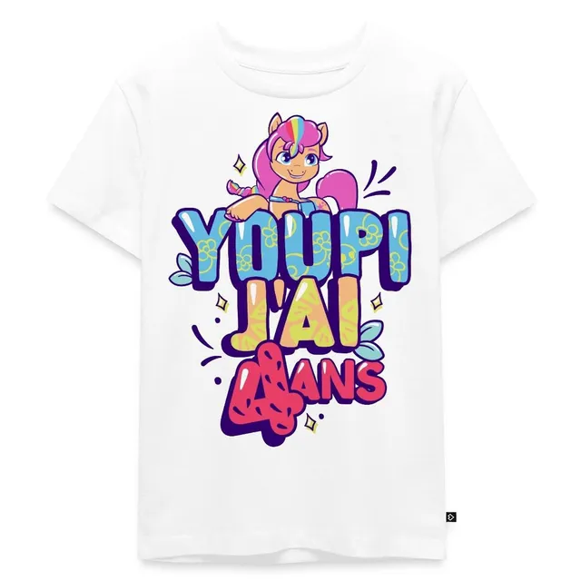 my-little-pony-4-ans-t-shirt-enfant-coton-bio-4-ans image 1