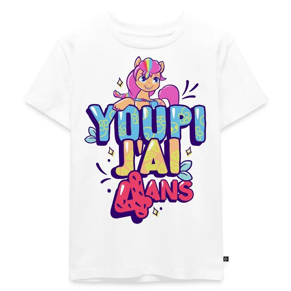 my-little-pony-4-ans-t-shirt-enfant-coton-bio-4-ans image 1
