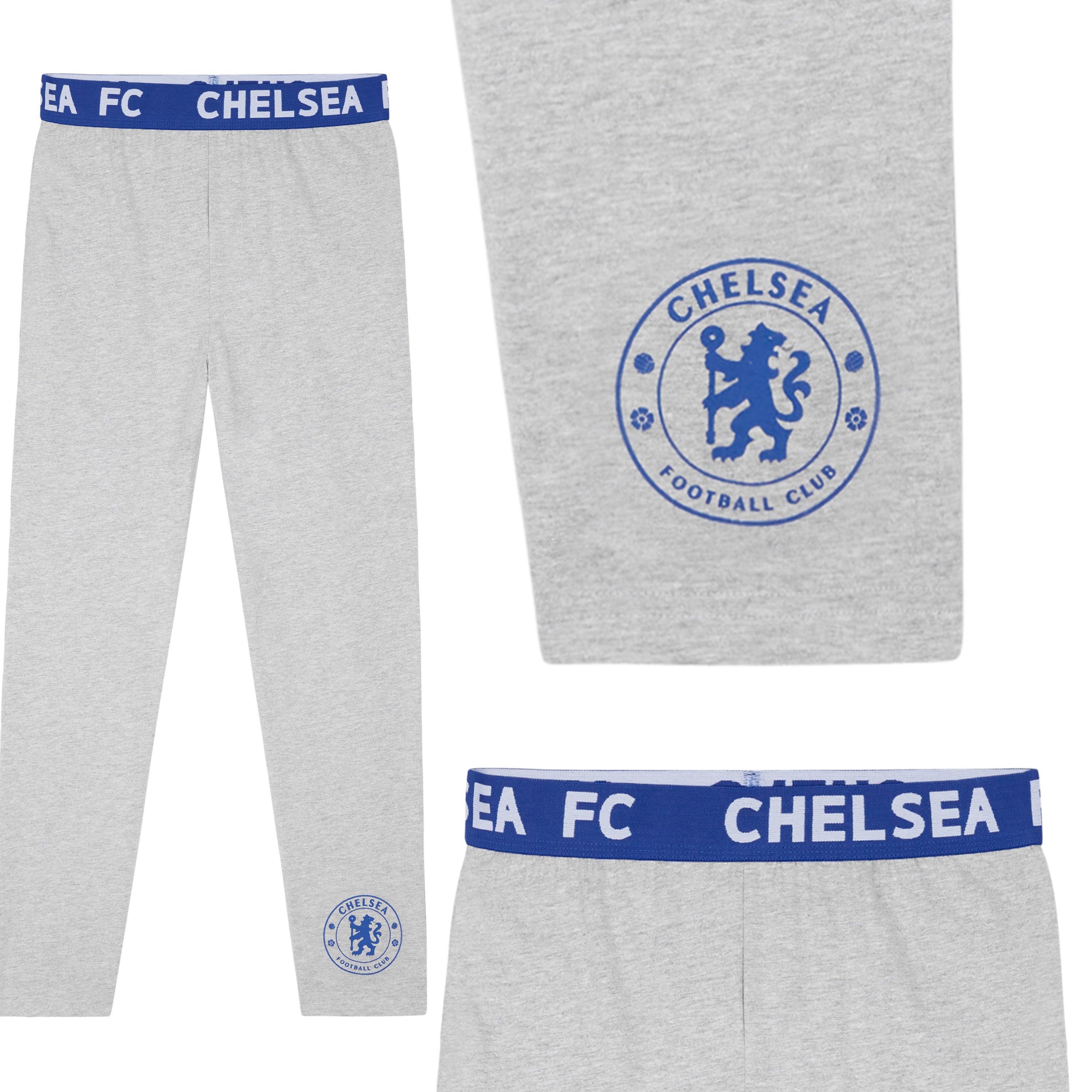 chelsea-fc-pyjama-gar-on-coton-bleu-gris-5-6-ans image 4