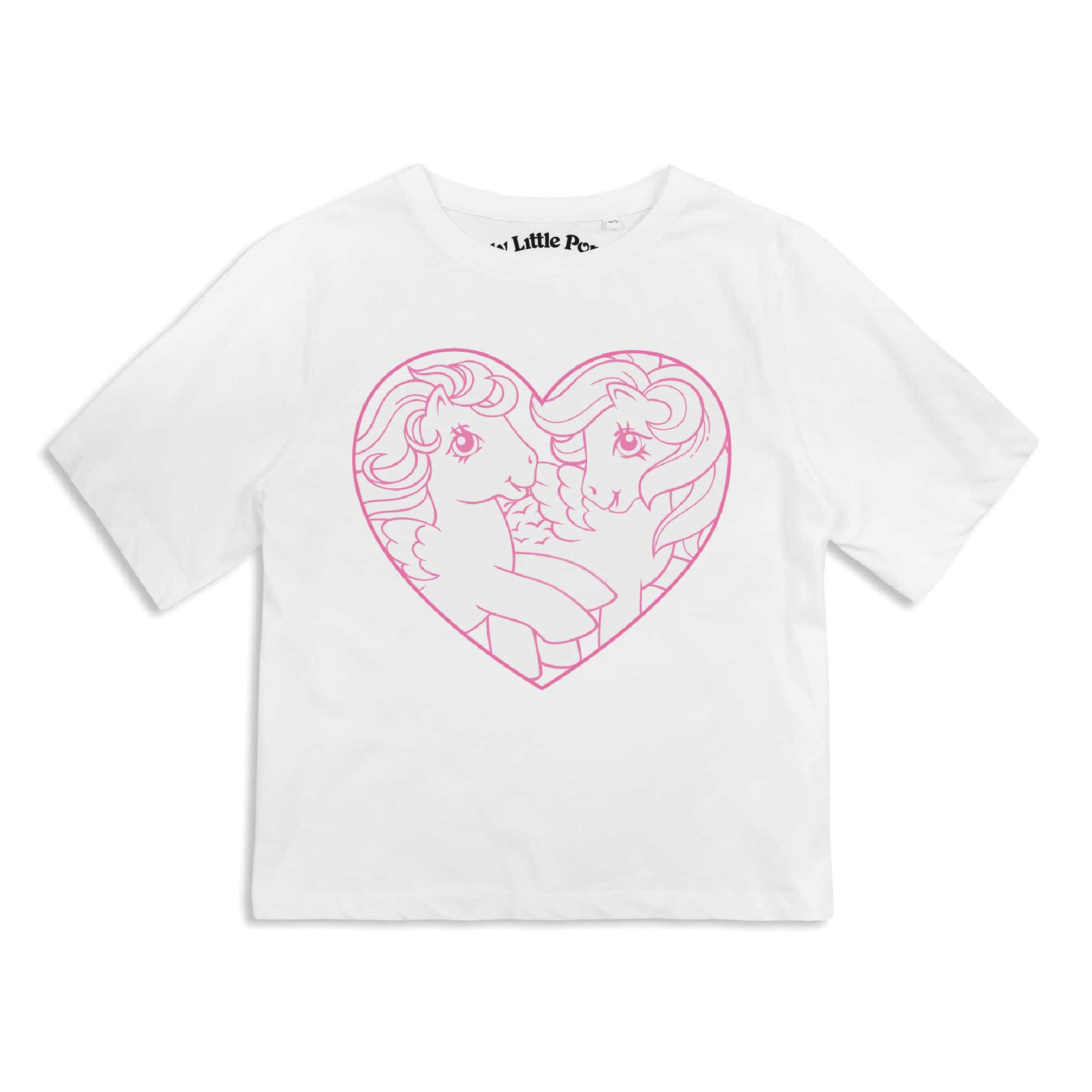 my-little-pony-crop-top-c-ur-line-art-blanc-boxy-femme-cotton-soul image 5