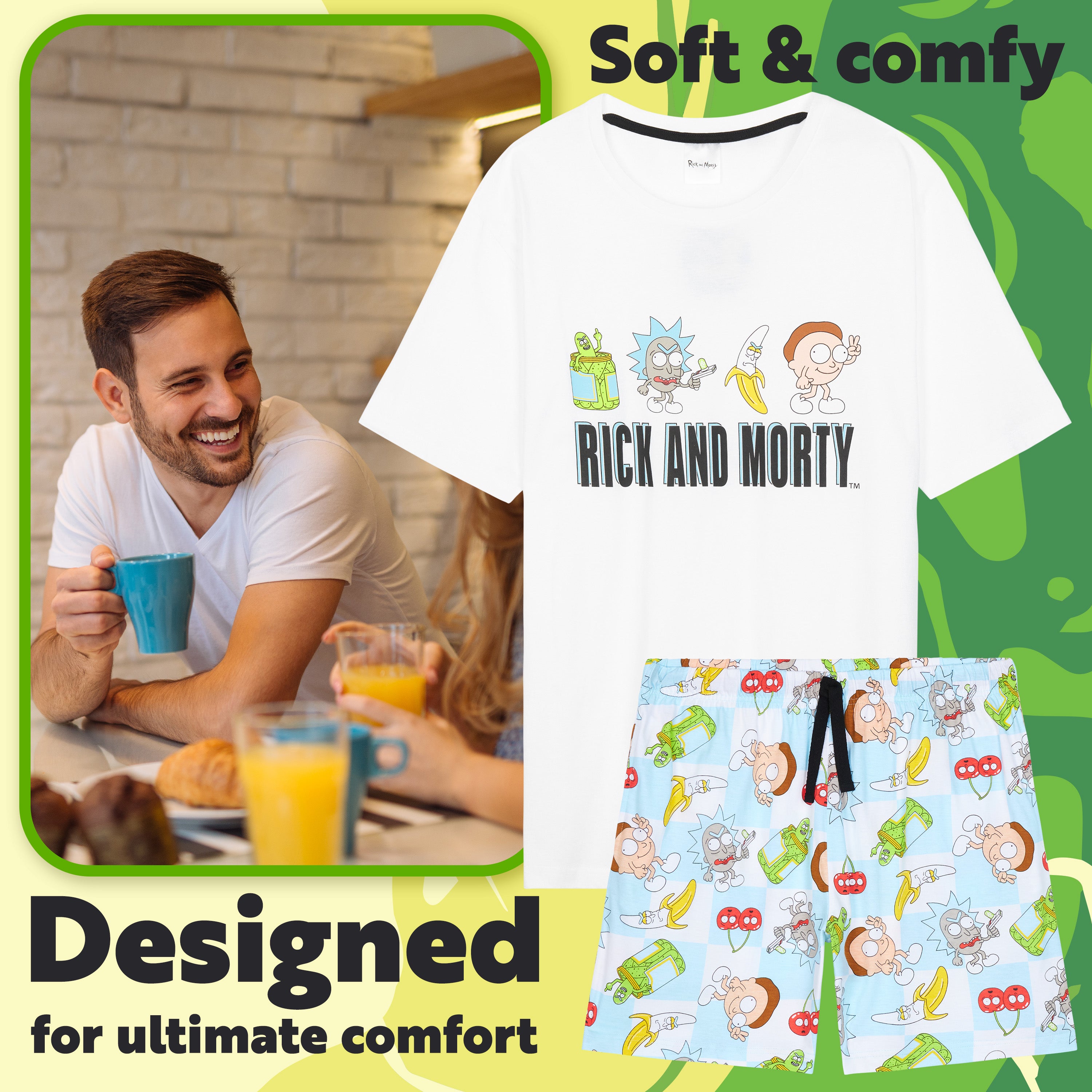 get-trend-rick-and-morty-pyjama-homme-short-taille-l-t image 3