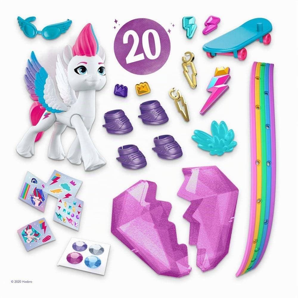 my-little-pony-new-generation-aventure-de-cristal-zipp-figurine-7-5-cm image 3