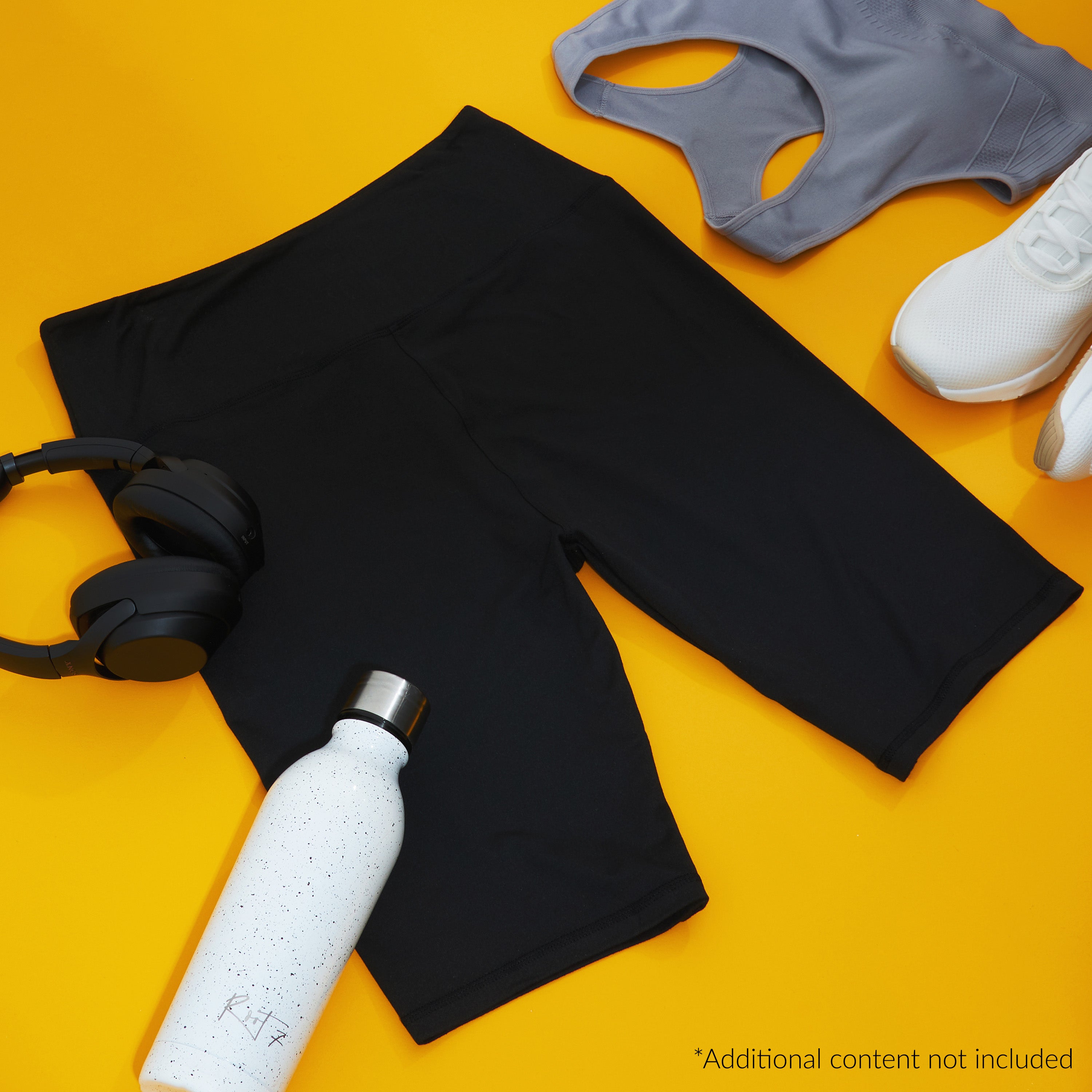 citycomfort-short-yoga-sport-femme-taille-haute-noir-stretch image 3