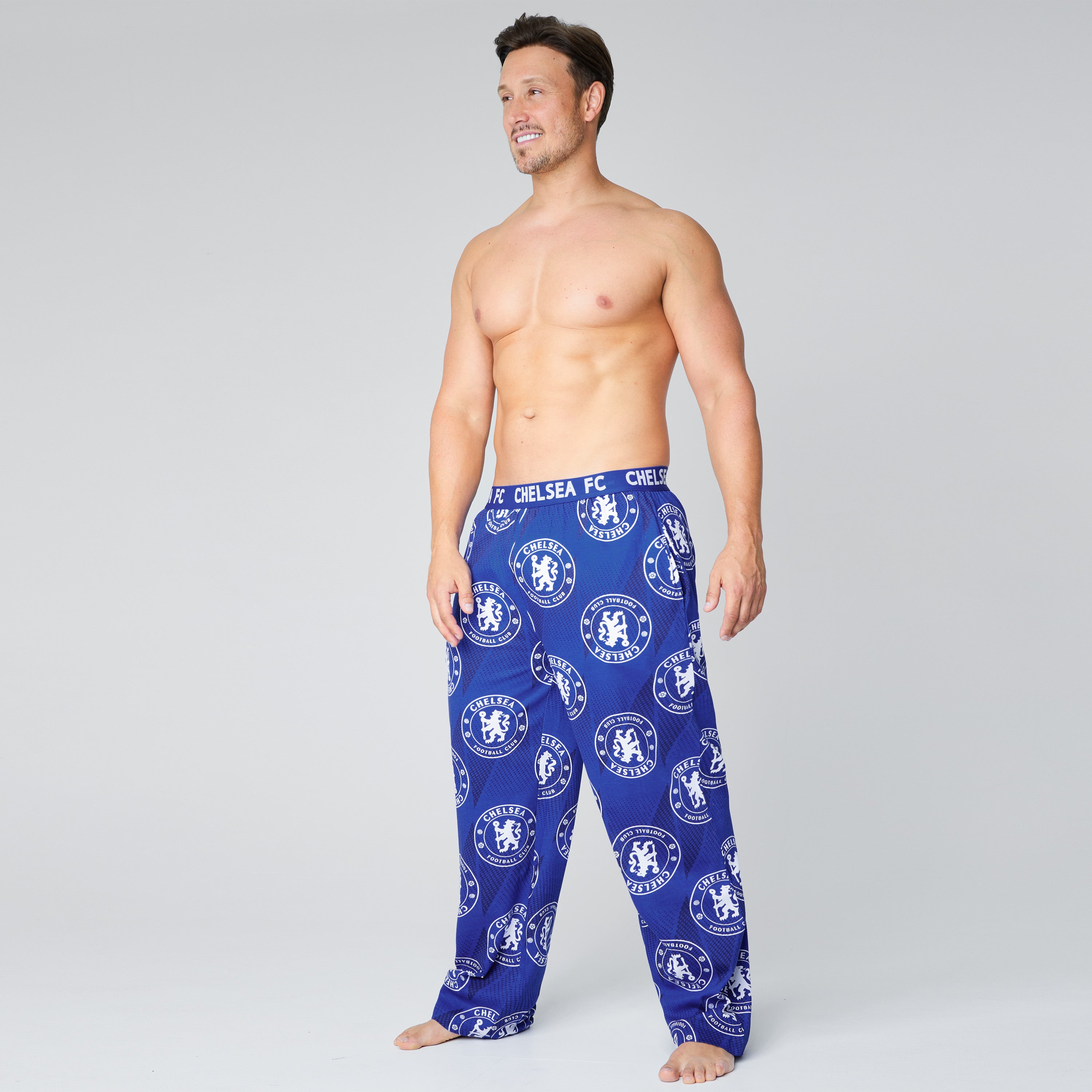 chelsea-fc-pantalon-pyjama-homme-coton-taille-s-3xl image 2