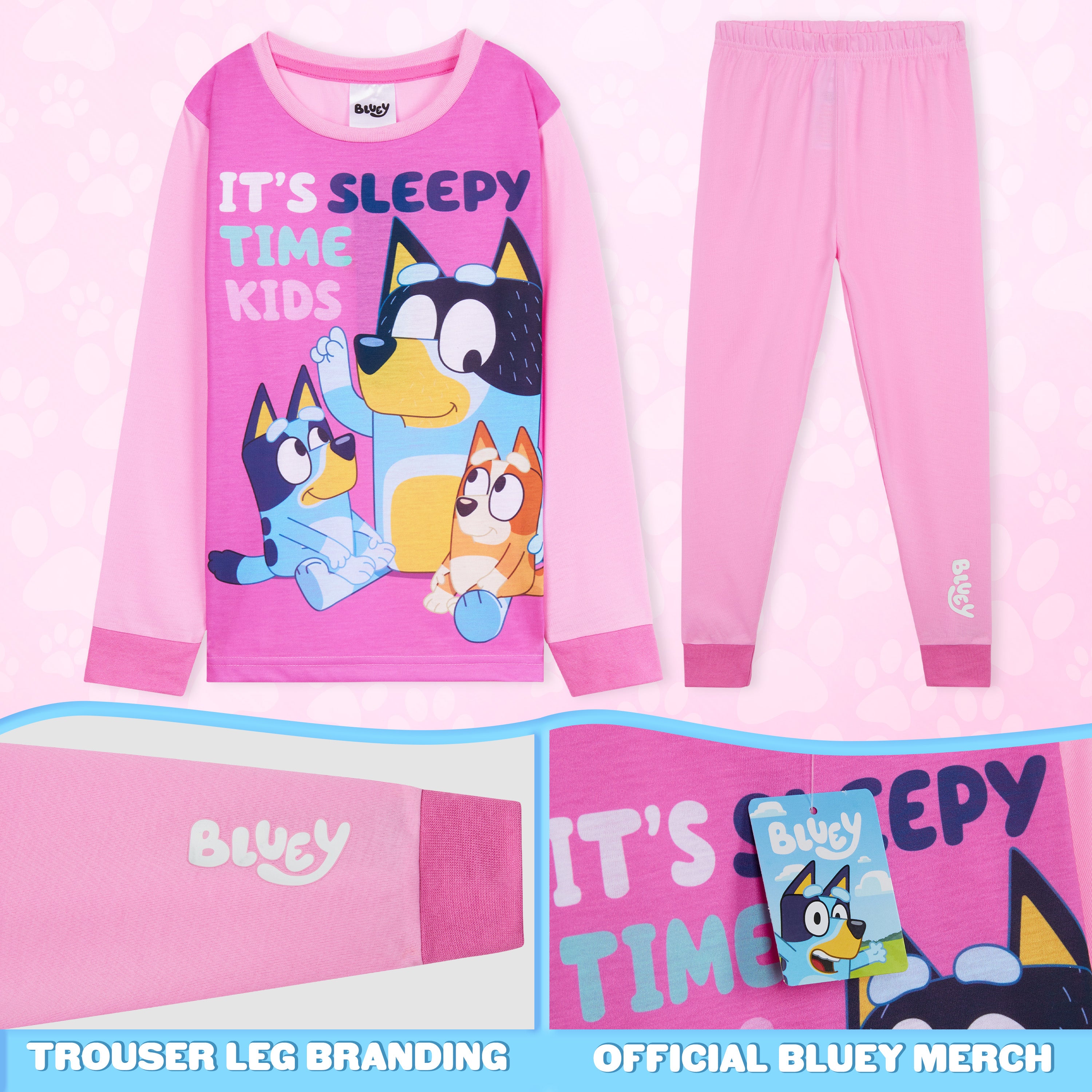 bluey-pyjama-fille-long-manches-longues-2-8-ans image 3