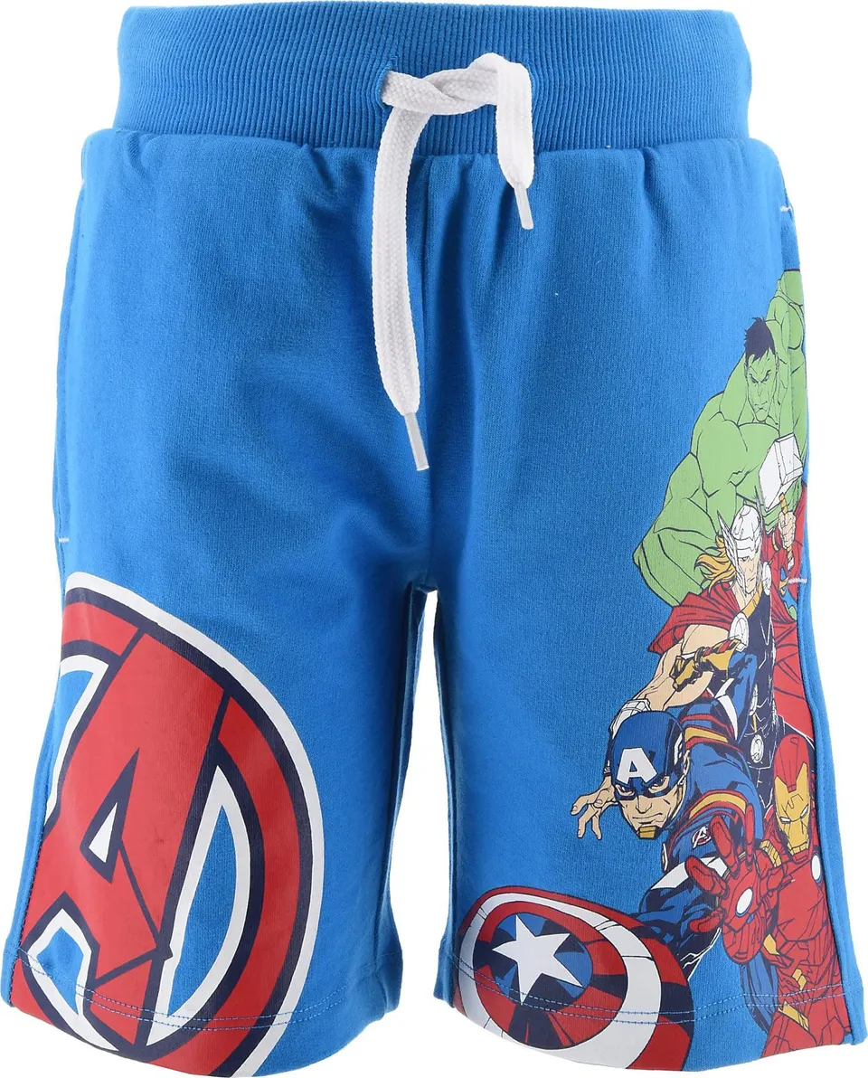 marvel-bermuda-gar-on-coton-bleu-imprim-8-ans image 1