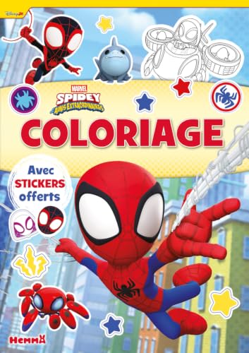 marvel-spidey-livre-coloriage-avec-stickers-4-ans image 2