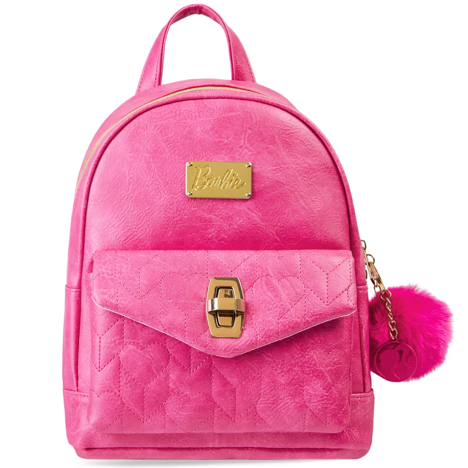 barbie-sac-dos-femme-similicuir-rose-bretelles-r-glables image 1