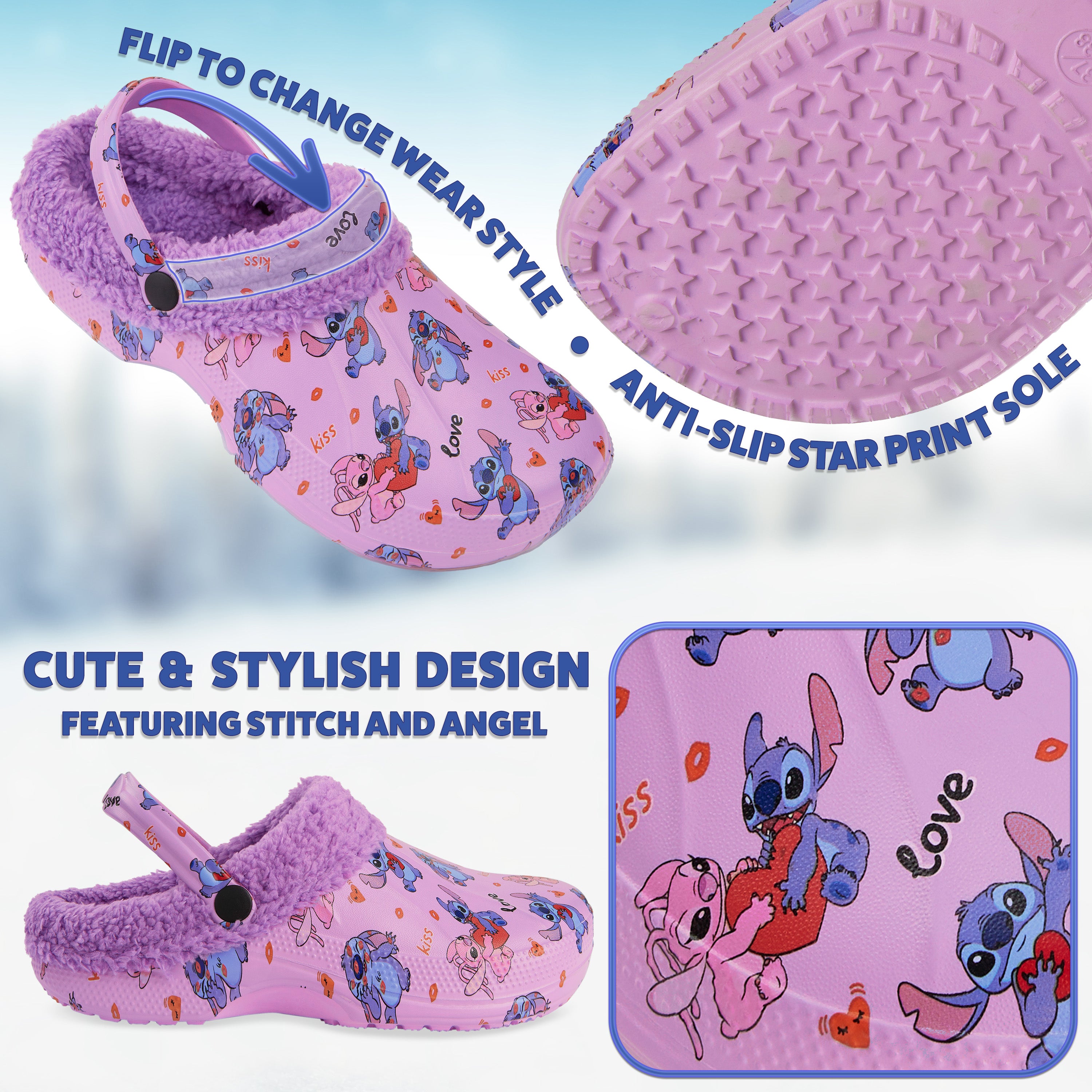 disney-stitch-sabots-femme-fourr-s-doublure-polaire-charms image 4