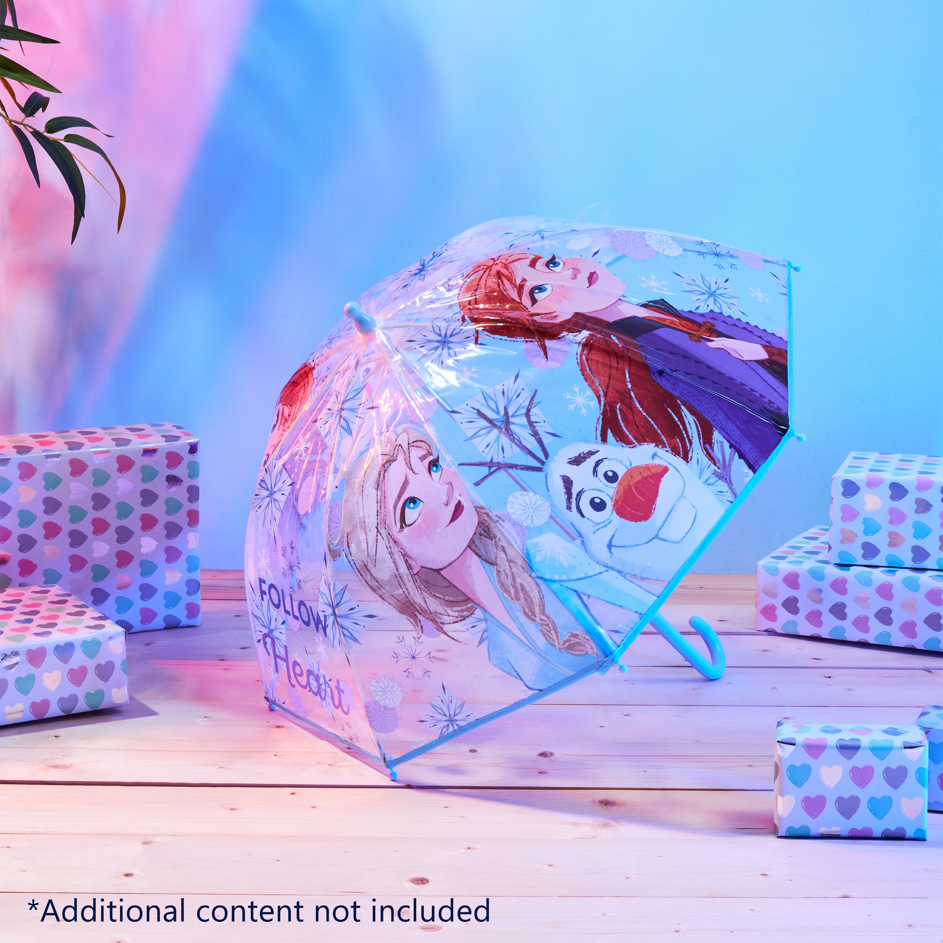 disney-reine-des-neiges-parapluie-cloche-transparent-fille image 2