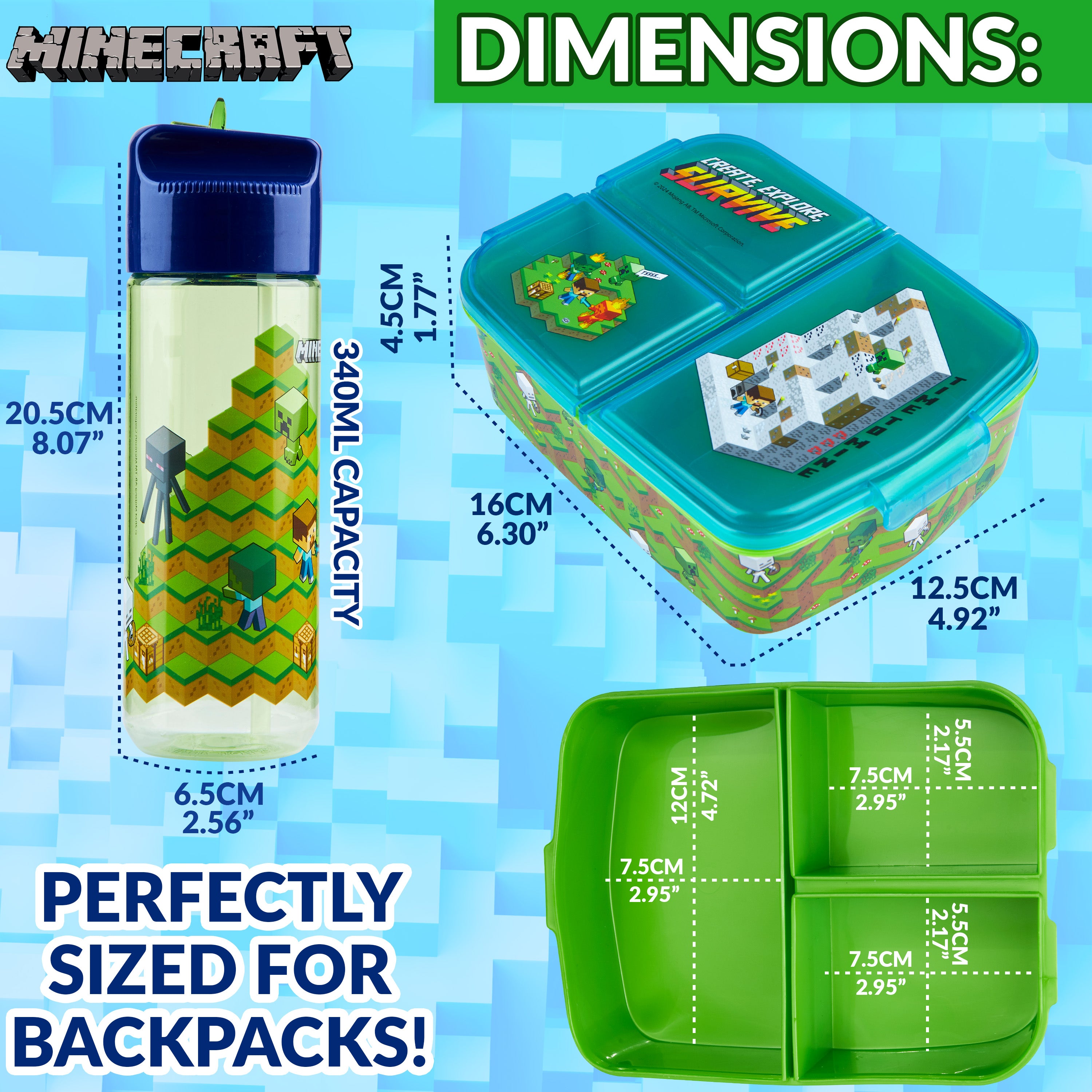 get-trend-school-supplies-lunch-box-minecraft-gourde-340-ml image 6