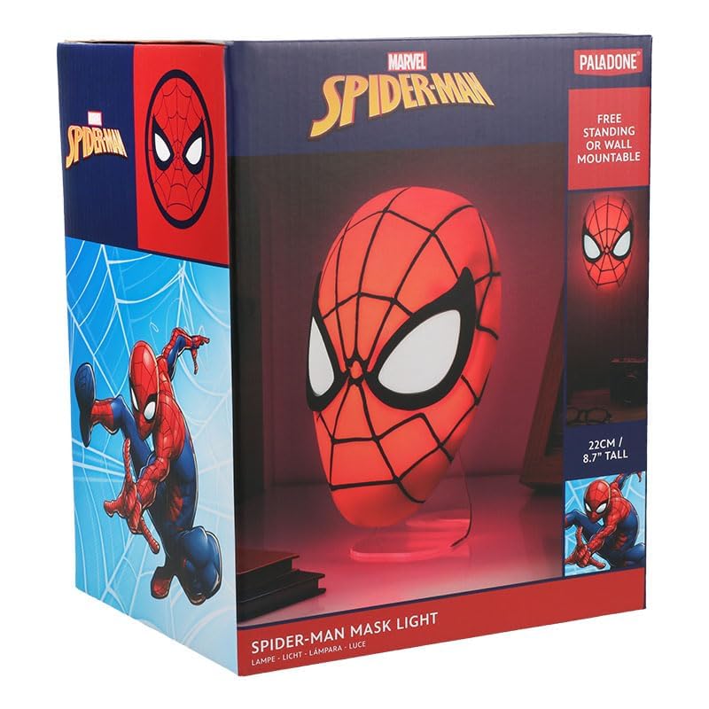marvel-spider-man-paladone-lampe-masque-veilleuse-chambre image 8