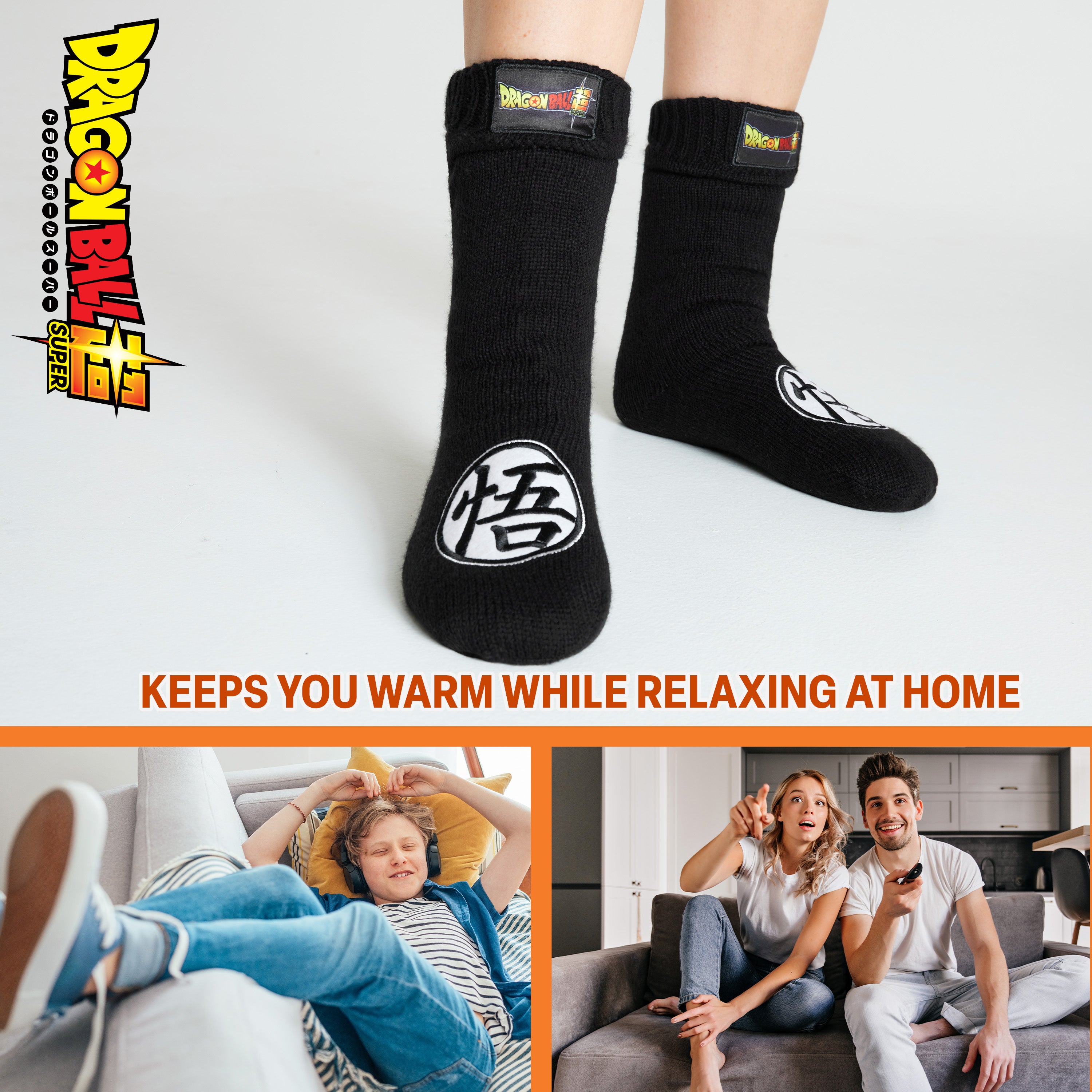 dragon-ball-z-chaussettes-pilou-gar-on-noir image 3