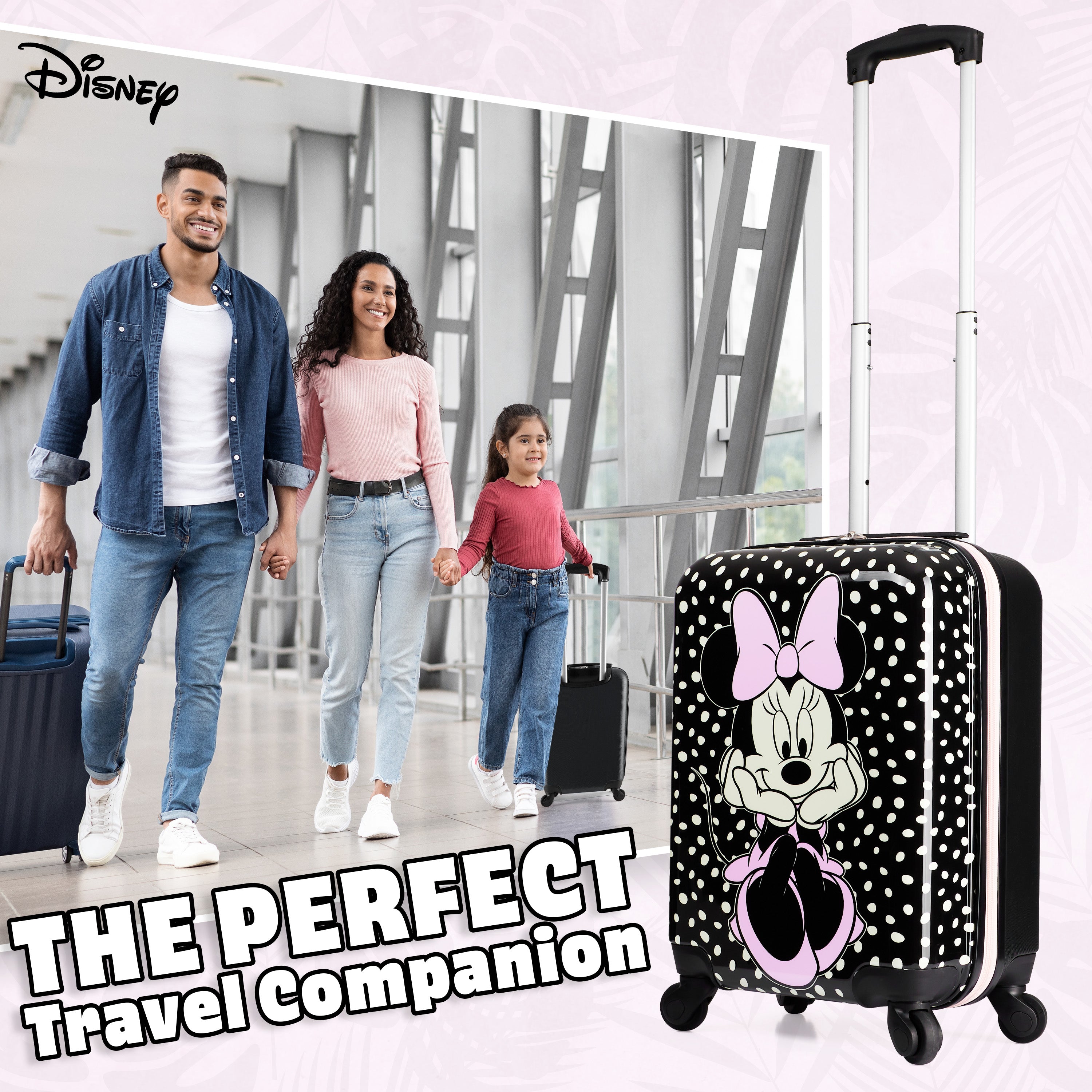 get-trend-girls-disney-minnie-valise-cabine-enfant-noire-roulettes image 2
