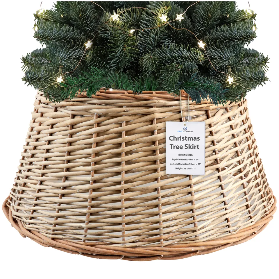 deco-express-jupe-de-sapin-cache-pied-osier-beige-53-cm image 1