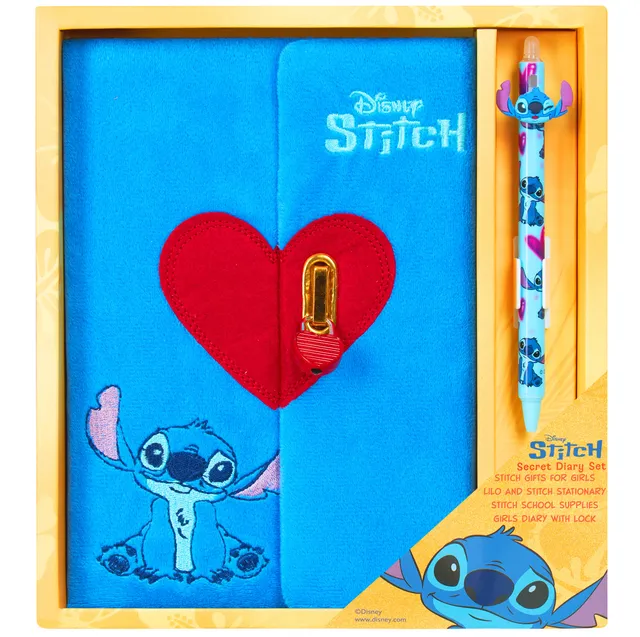 disney-stitch-journal-intime-a5-stylo-avec-cadenas image 1