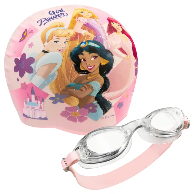 disney-princesses-lunettes-piscine-bonnet-enfant-anti-buee image 1