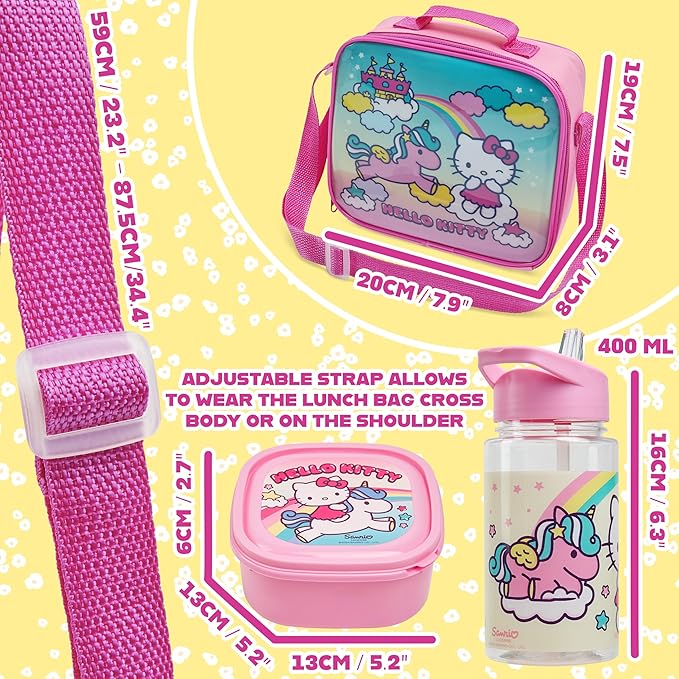 hello-kitty-set-go-ter-3-pi-ces-sac-isotherme-gourde-400ml image 6