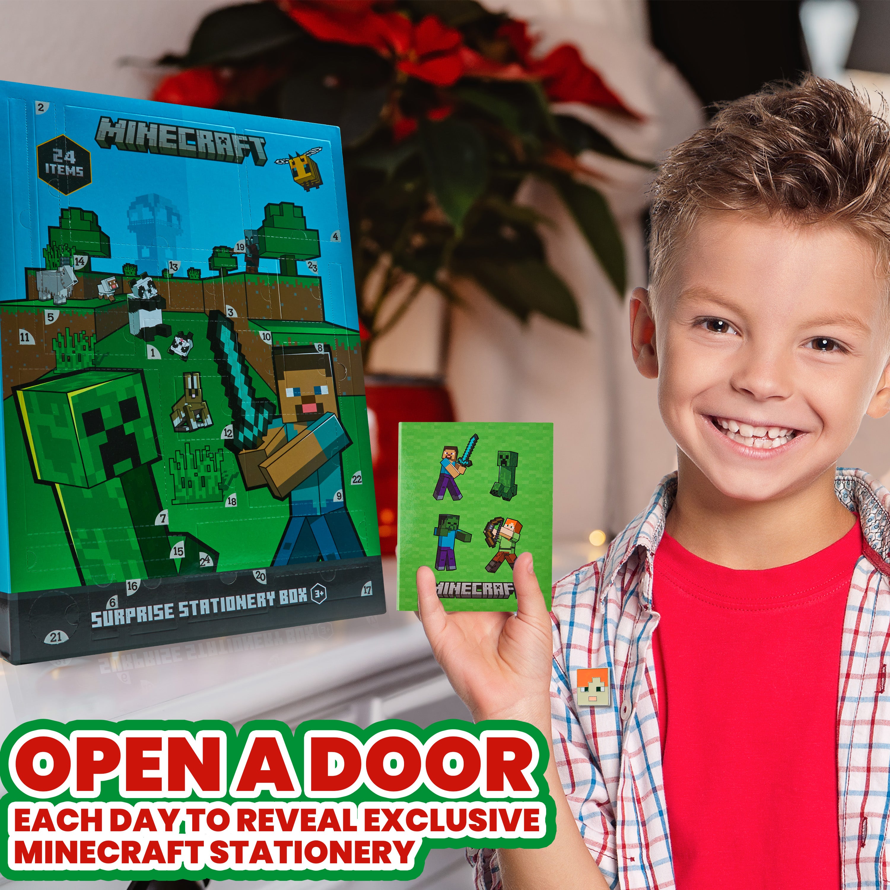 minecraft-calendrier-de-l-avent-2025-24-surprises-papeterie image 4