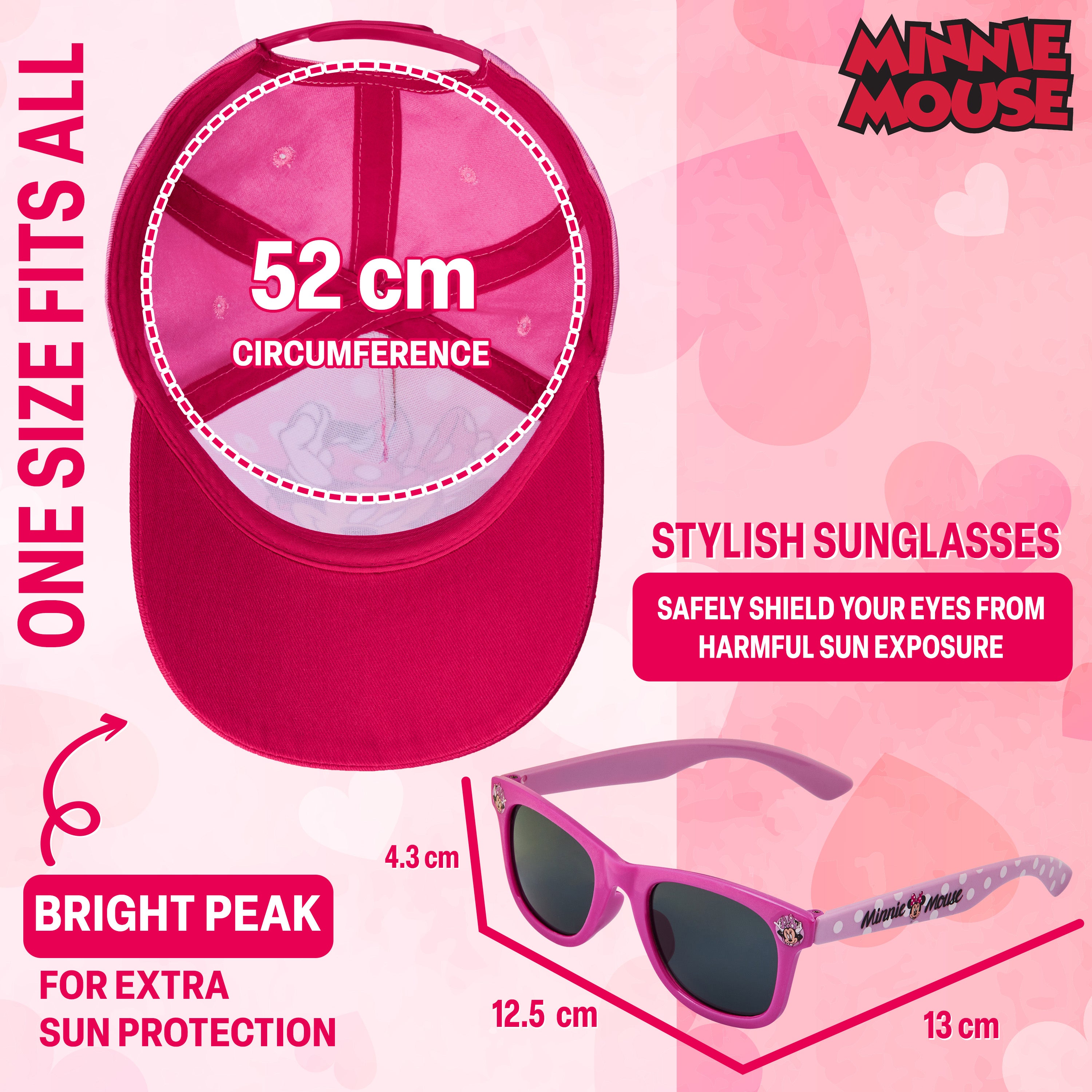 disney-minnie-mouse-casquette-lunettes-fille-soleil image 6