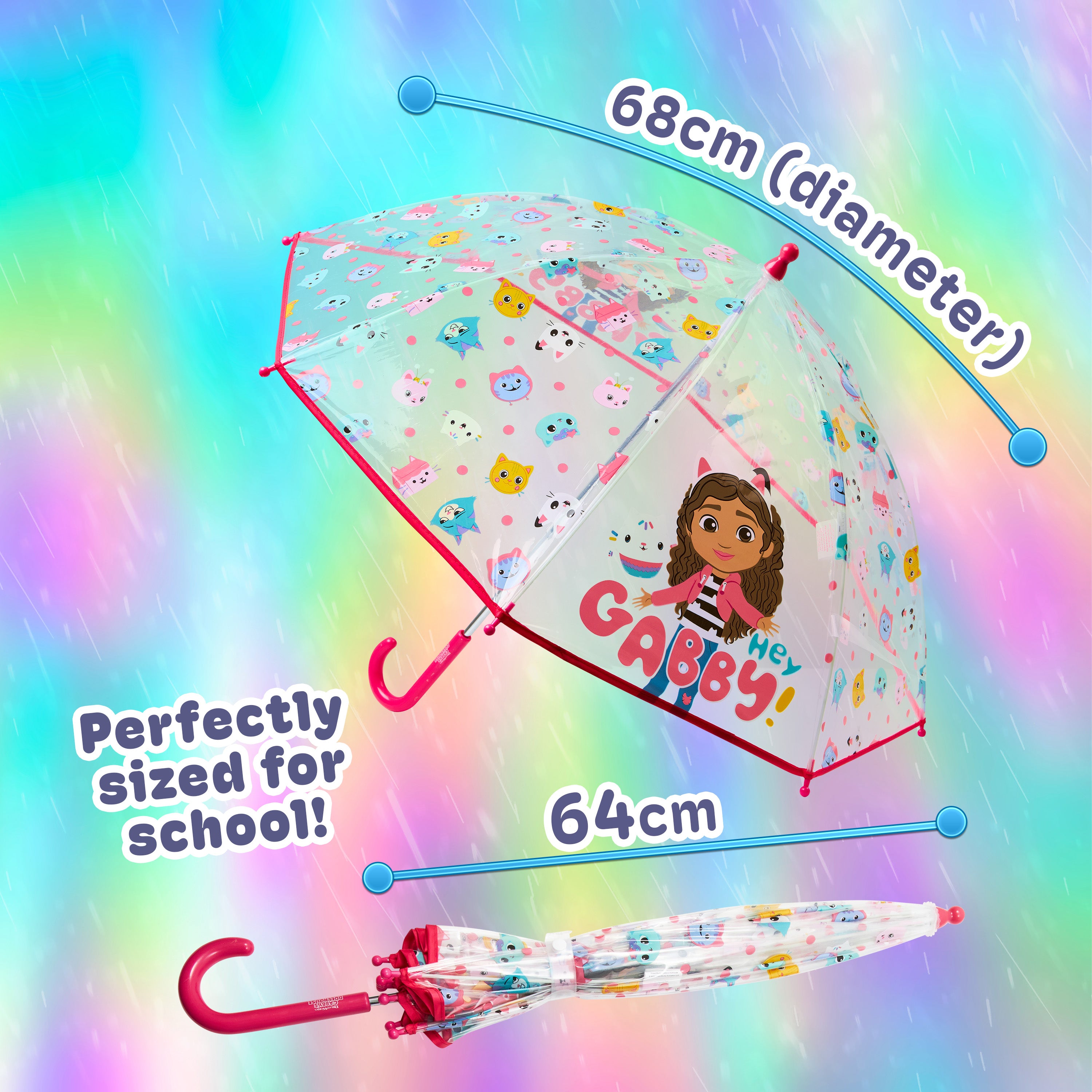gabby-s-dollhouse-parapluie-fille-cloche-transparent-l-ger image 6