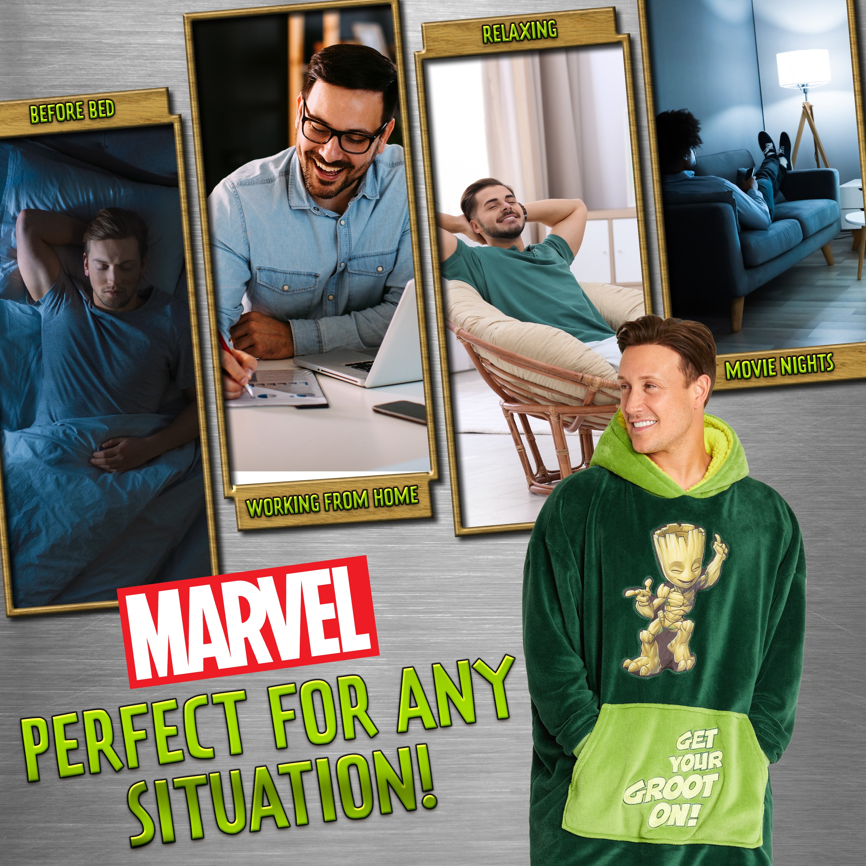 get-trend-marvel-sweat-plaid-capuche-homme-oversize-avengers image 5