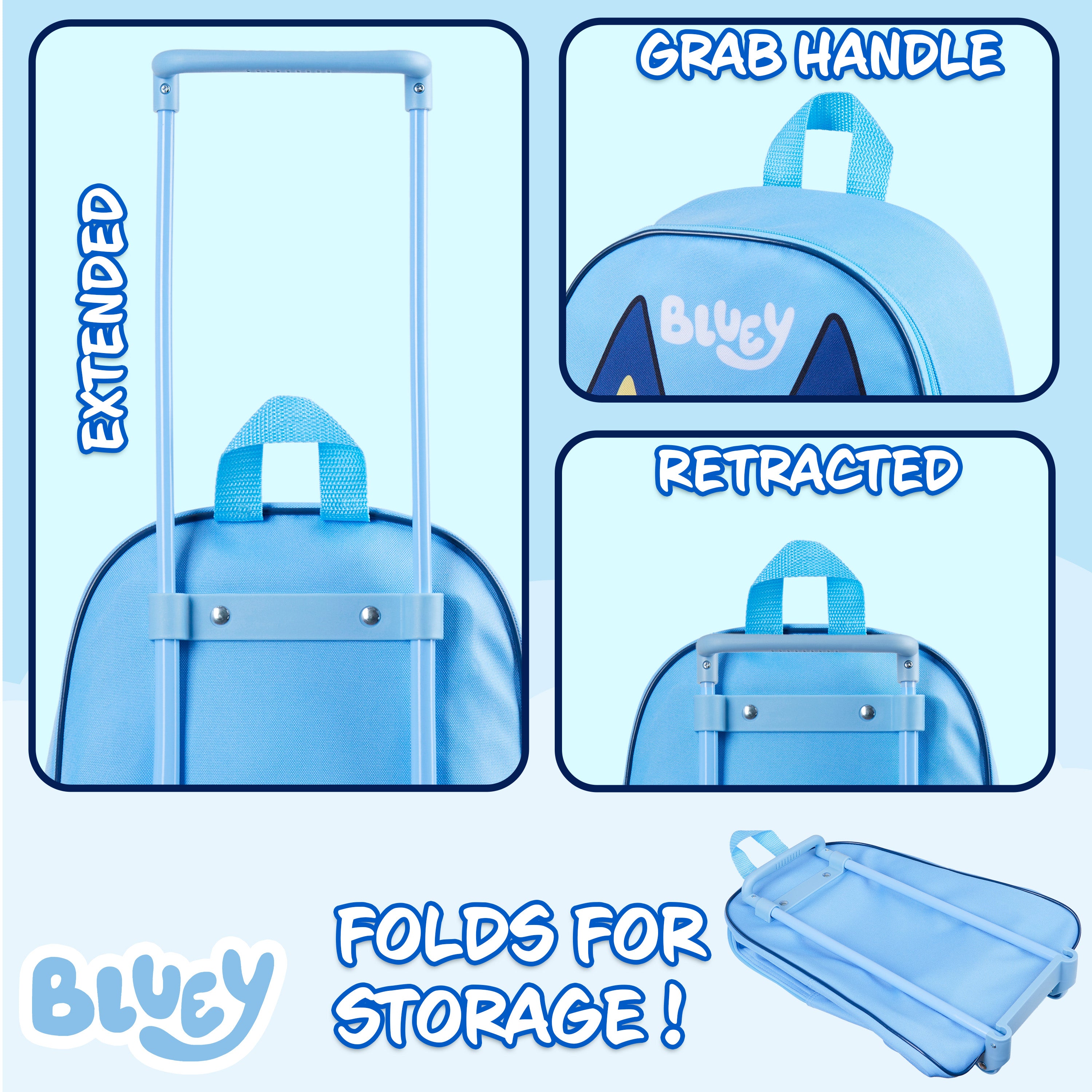 bluey-valise-enfant-roulettes-trolley-pliable-39-cm image 3