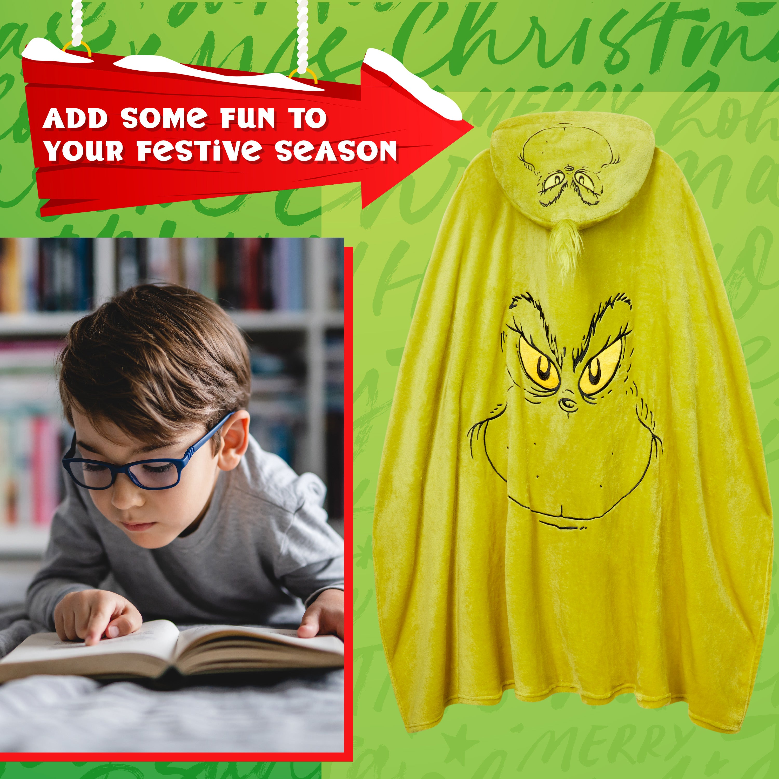 grinch-plaid-polaire-vert-150x120cm-couverture-no-l image 3