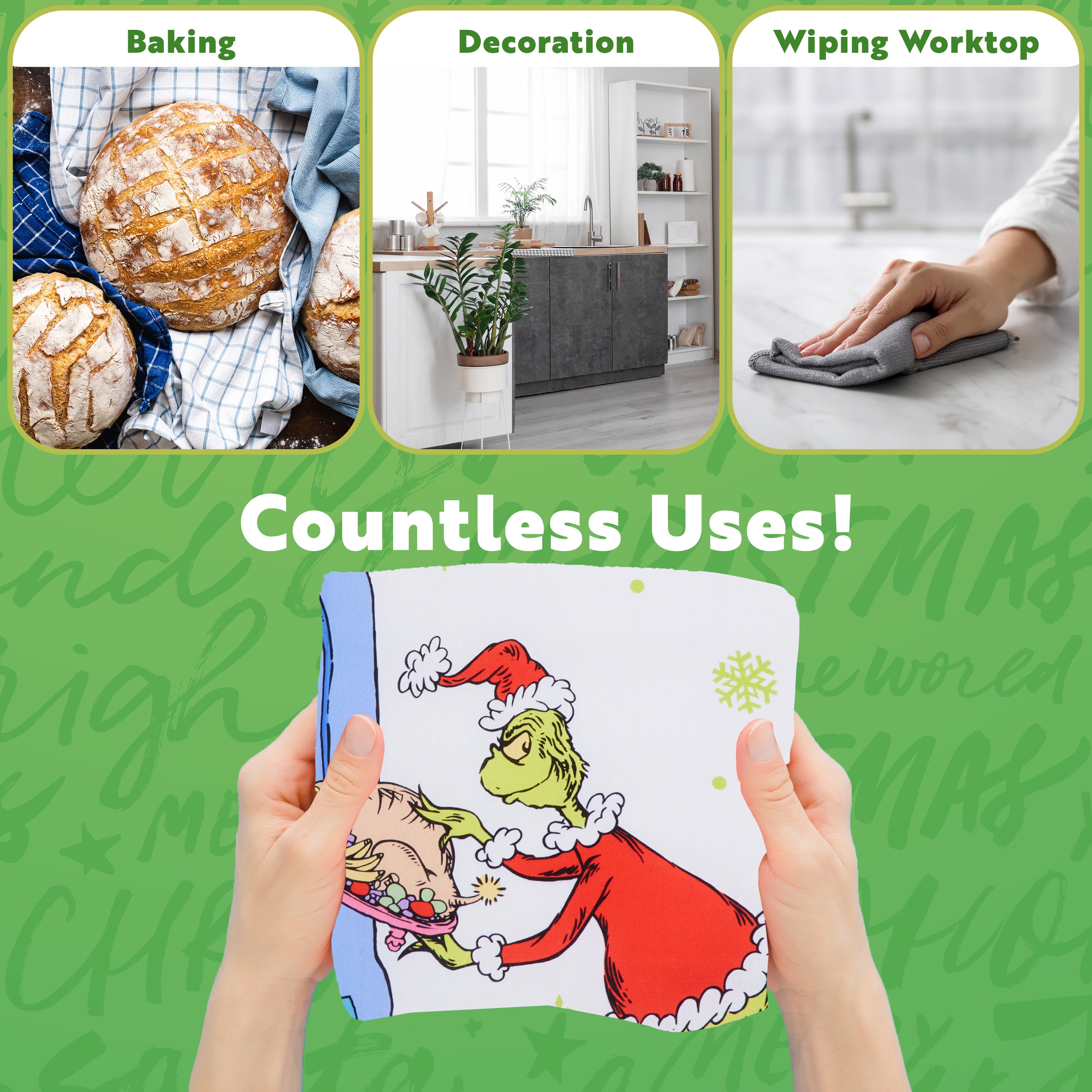 the-grinch-torchons-cuisine-coton-lot-de-2-no-l image 5