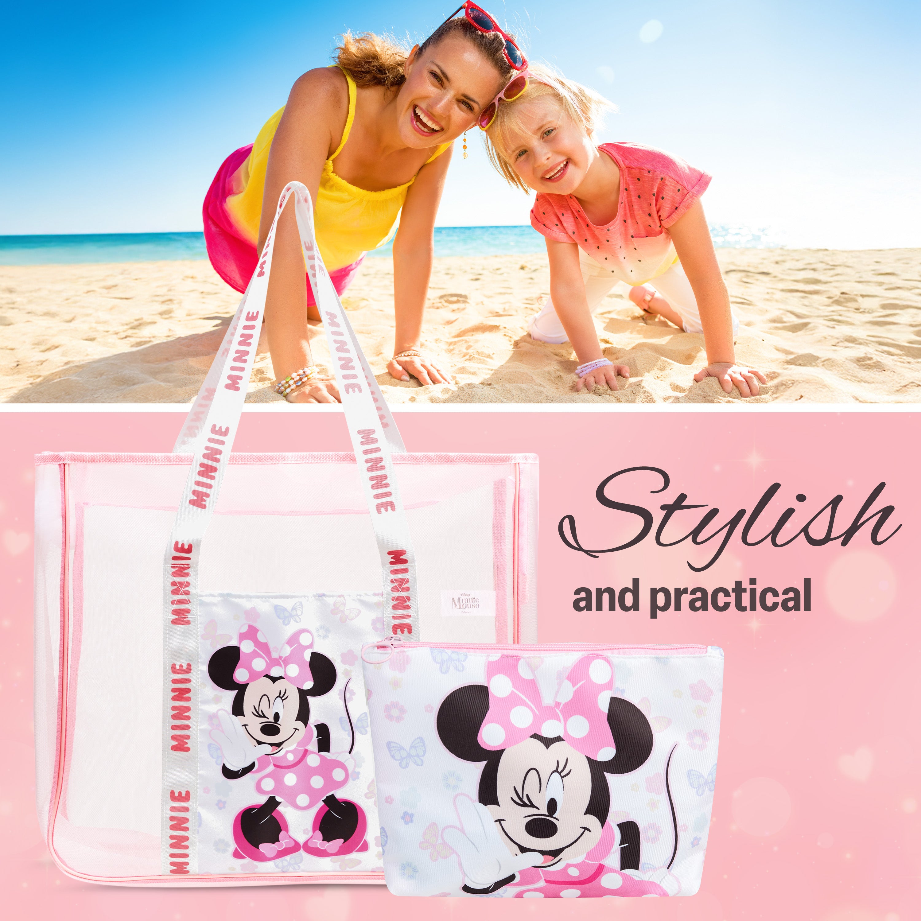 minnie-mouse-tote-bag-mesh-sac-plage-pochette-zipp-e image 3