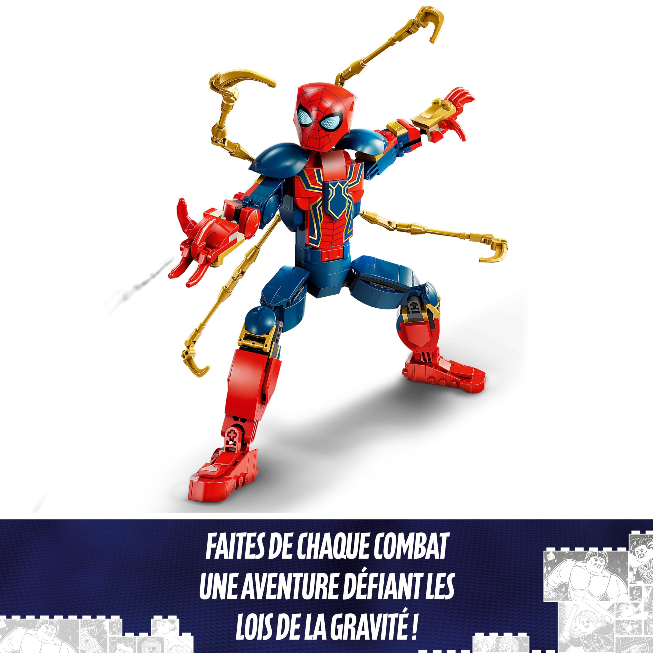 lego-marvel-iron-spider-man-76298-figurine-construire-27-cm image 6