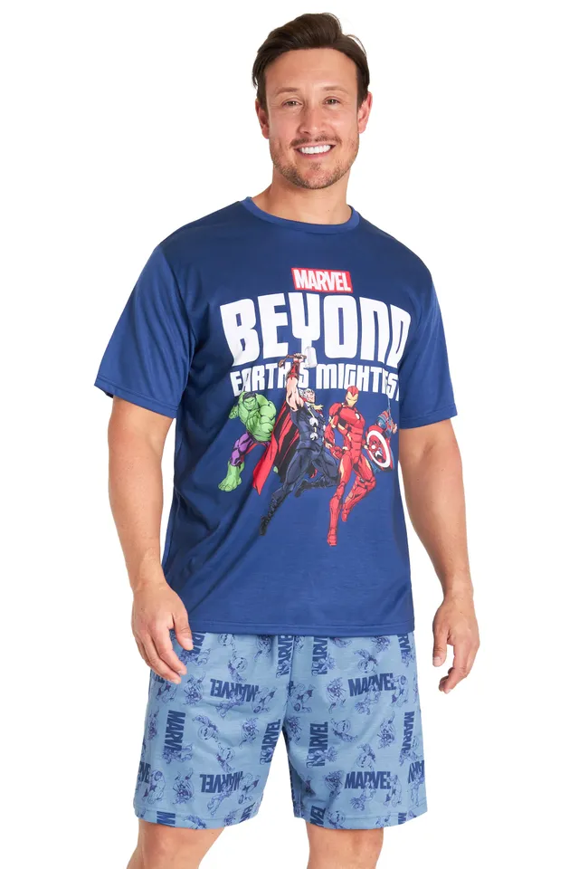 marvel-avengers-pyjama-homme-short-manche-courte-spiderman image 1