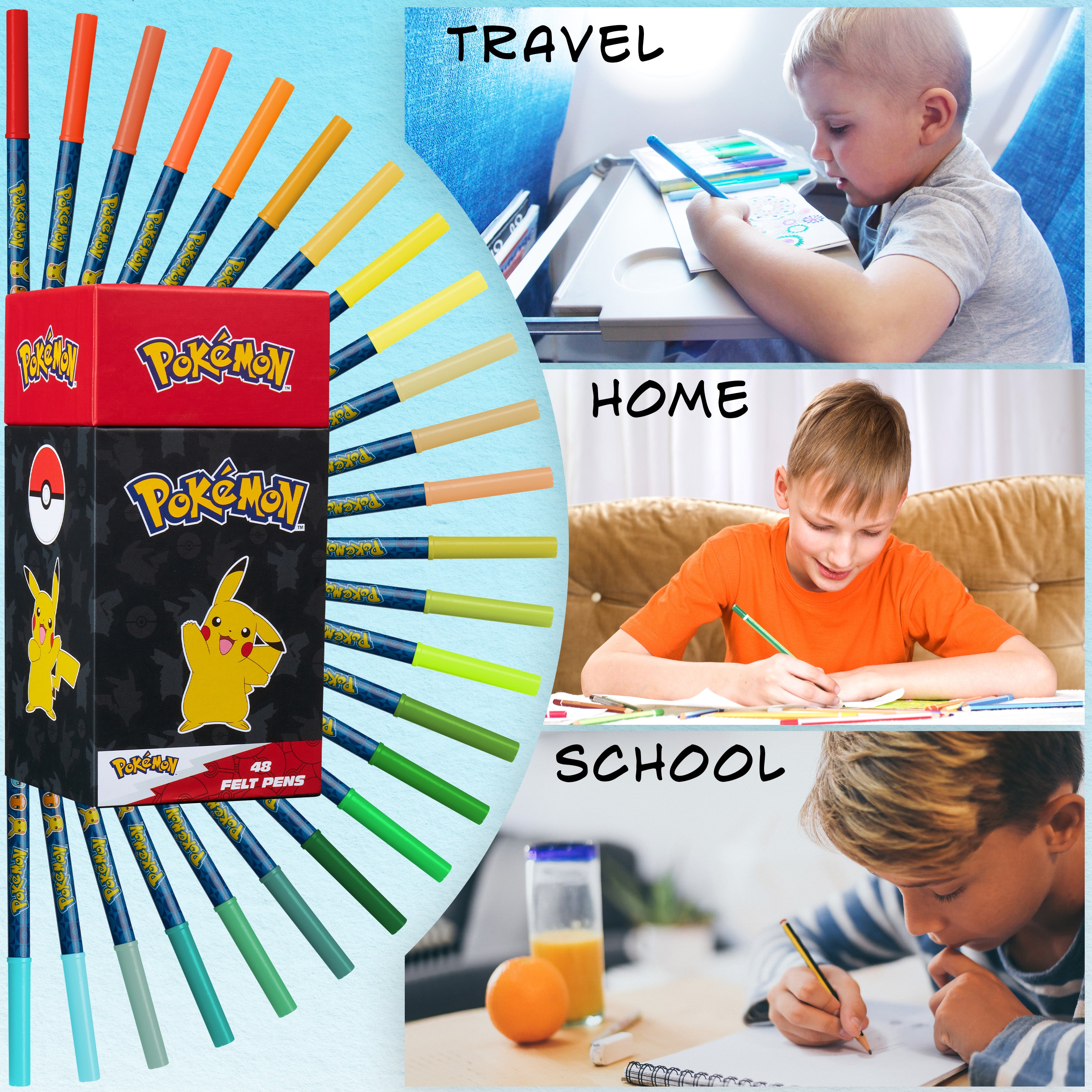 pok-mon-feutres-coloriage-enfant-48-couleurs-lavables image 3