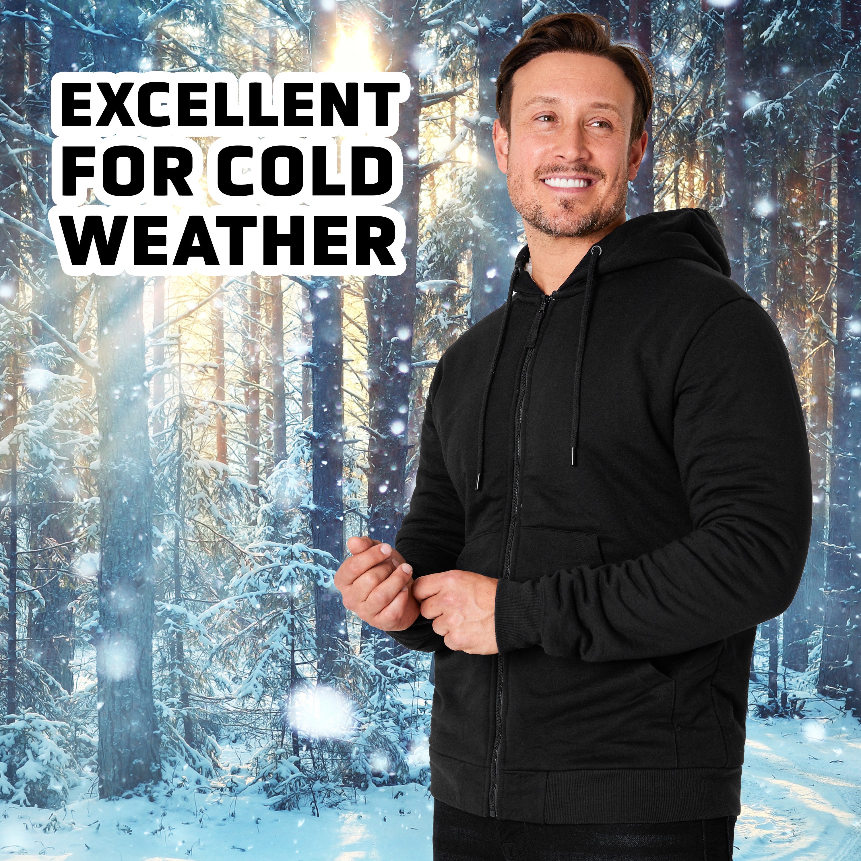 citycomfort-sweat-zipp-homme-doublure-polaire-noir-m image 2