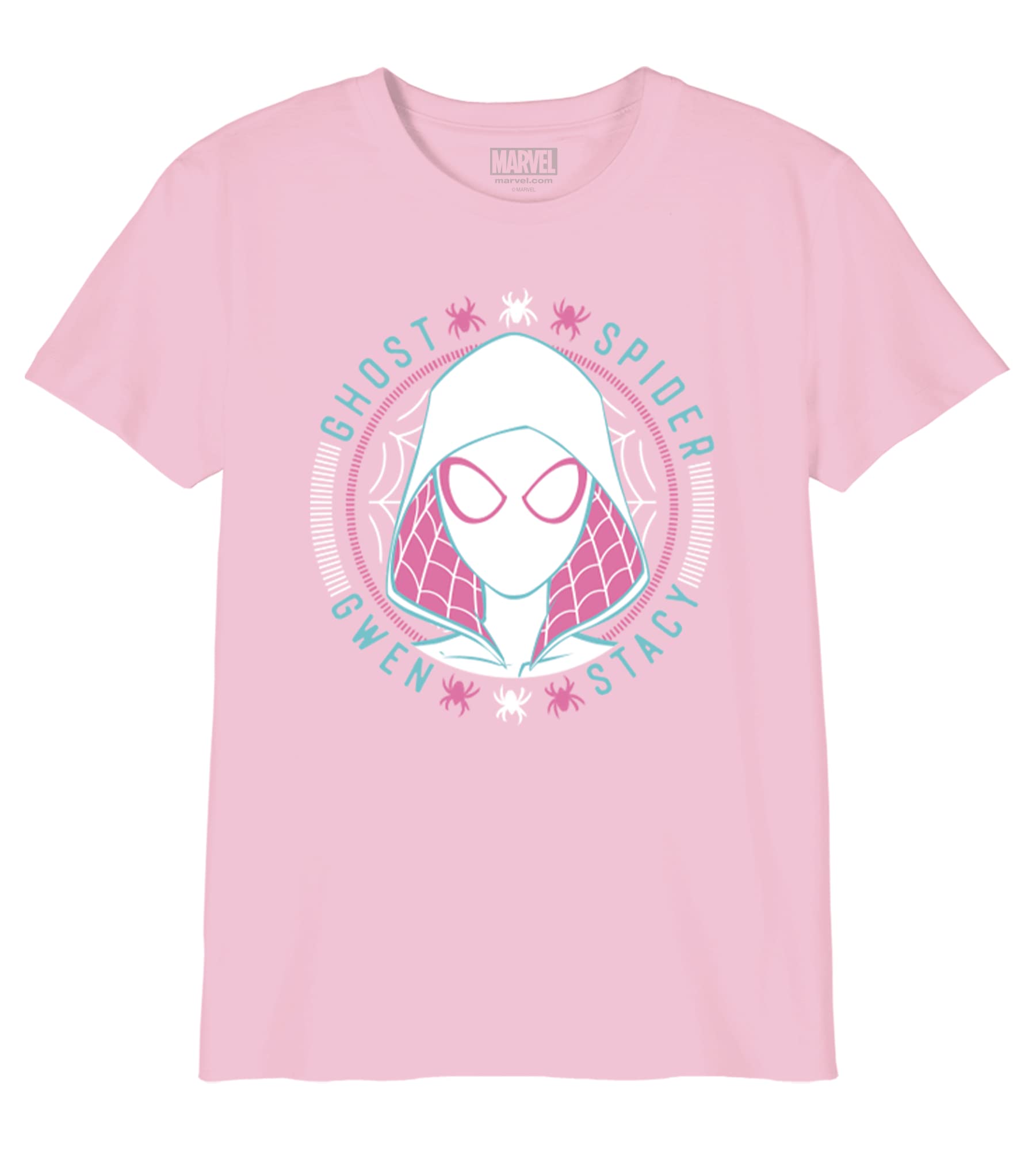 marvel-t-shirt-fille-coton-gris-rose-8-ans image 1