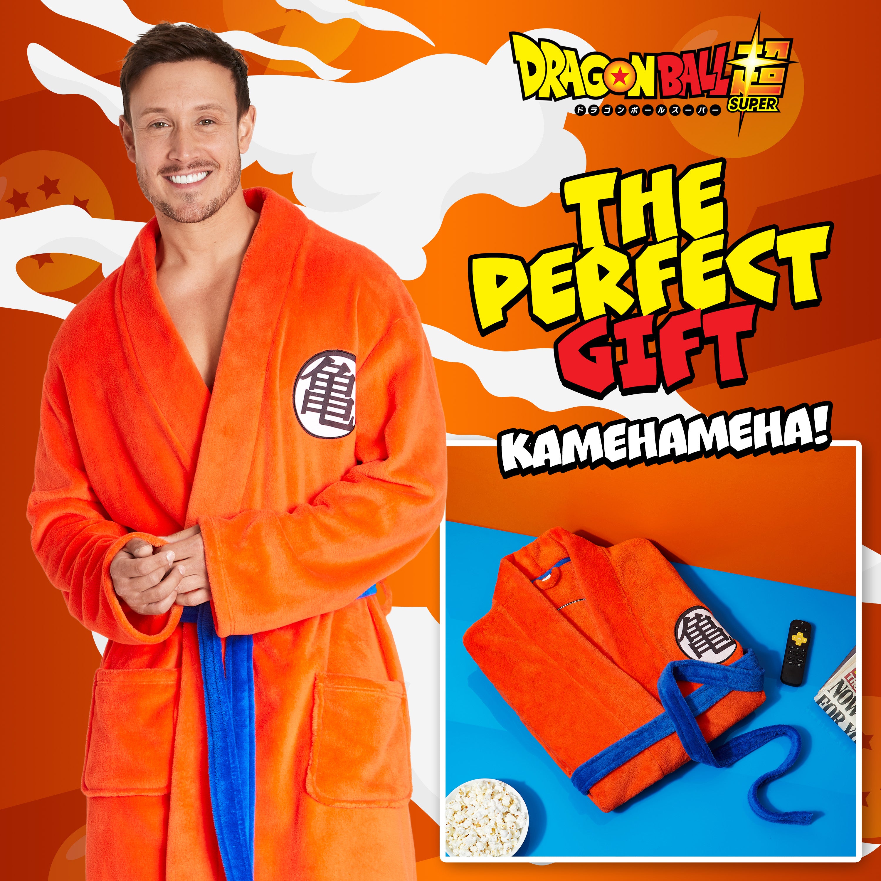 dragon-ball-z-peignoir-homme-polaire-ceinture image 2