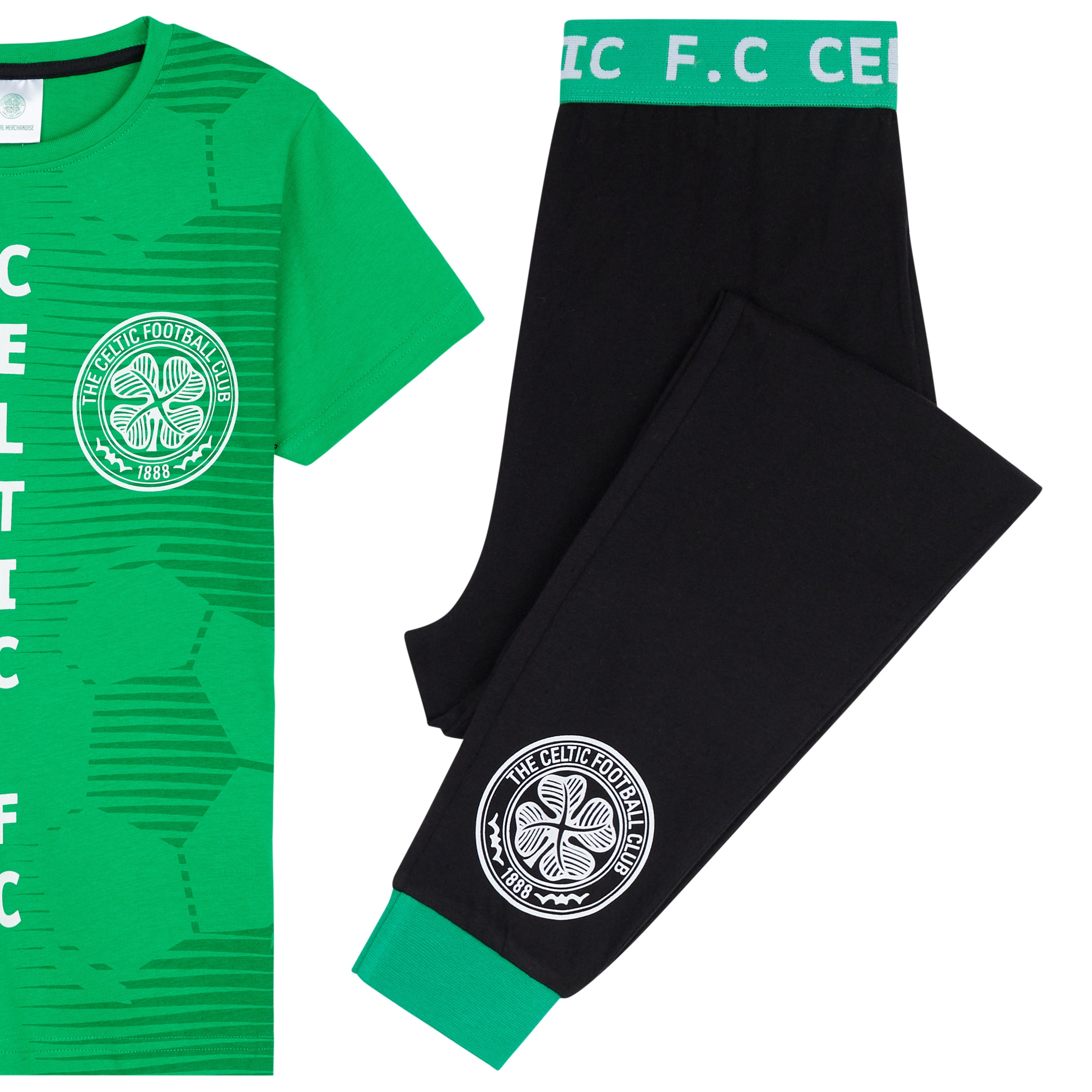 get-trend-celtic-fc-pyjama-gar-on-9-10-ans-vert-2-pi-ces image 2
